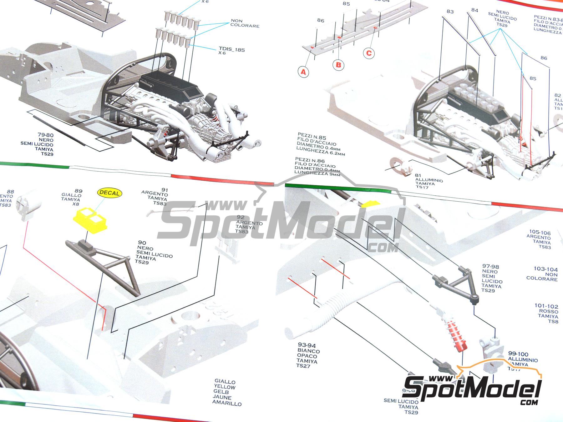 Image 11: Ferrari 512S Ecurie Francorchamps Team - SPA Francorchamps 1000 Kms 1970 | Car scale model kit in 1/43 scale manufactured by Tameo Kits (ref.&nbsp;MTG005)