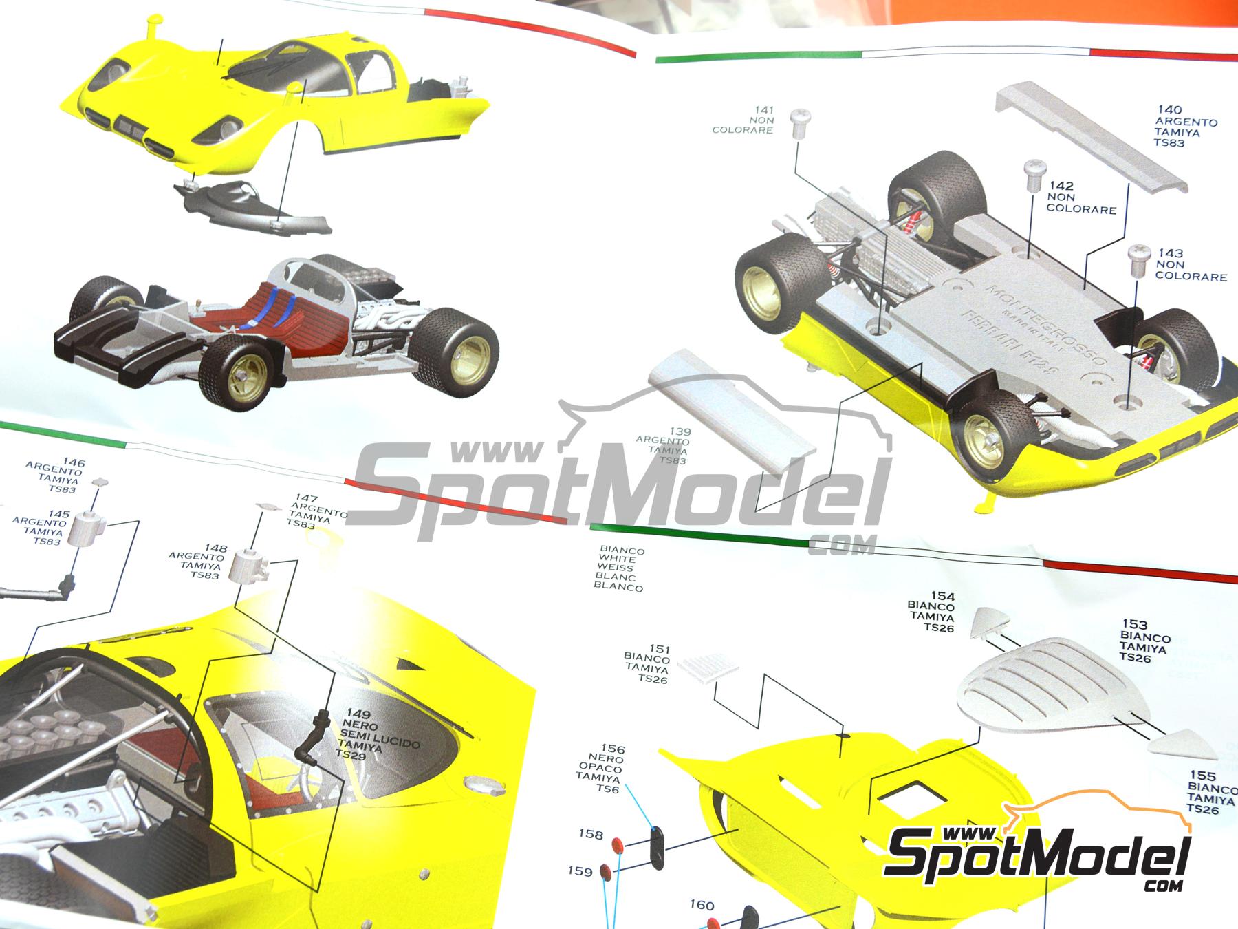 Image 14: Ferrari 512S Ecurie Francorchamps Team - SPA Francorchamps 1000 Kms 1970 | Car scale model kit in 1/43 scale manufactured by Tameo Kits (ref.&nbsp;MTG005)