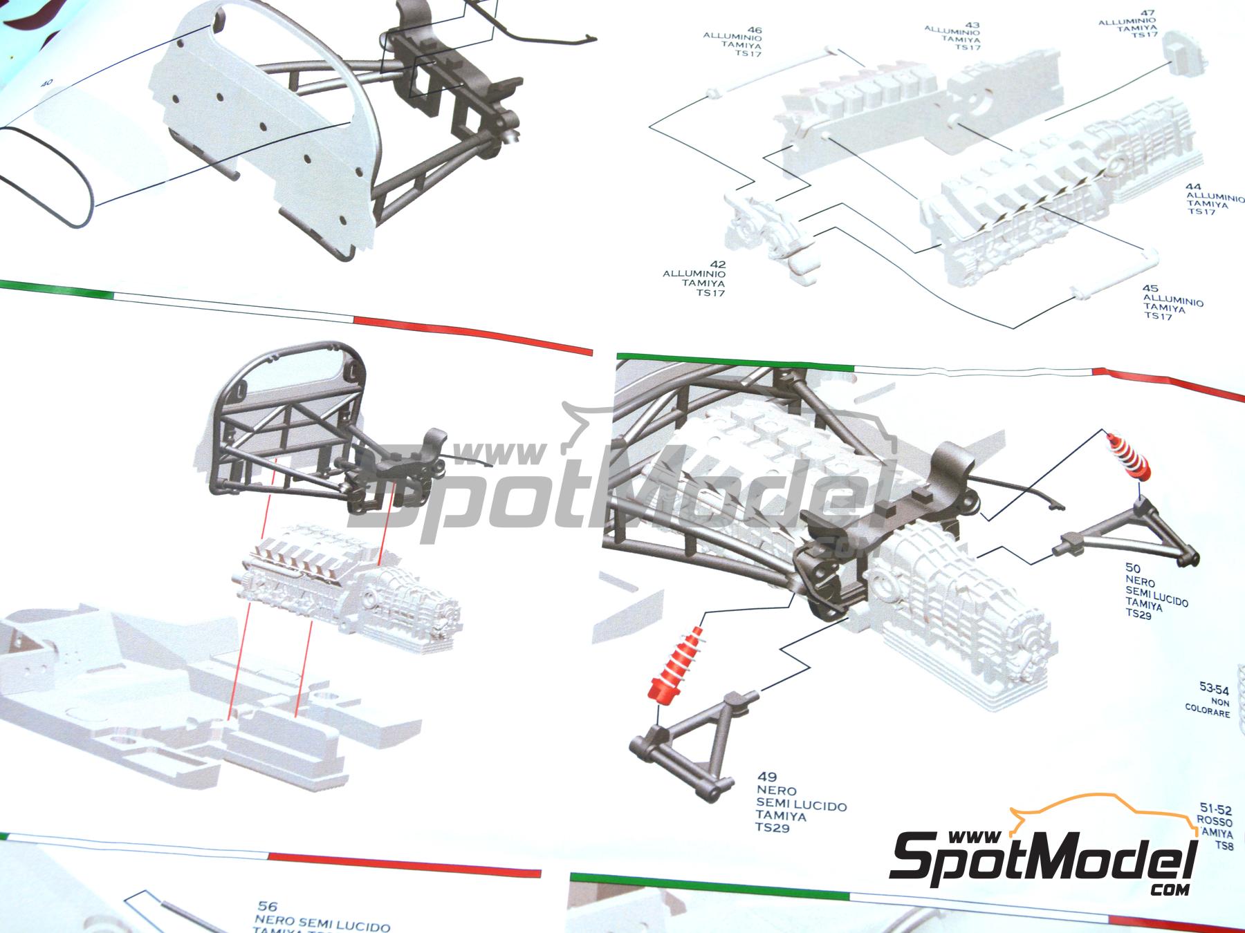 Image 15: Ferrari 512S Ecurie Francorchamps Team - SPA Francorchamps 1000 Kms 1970 | Car scale model kit in 1/43 scale manufactured by Tameo Kits (ref.&nbsp;MTG005)