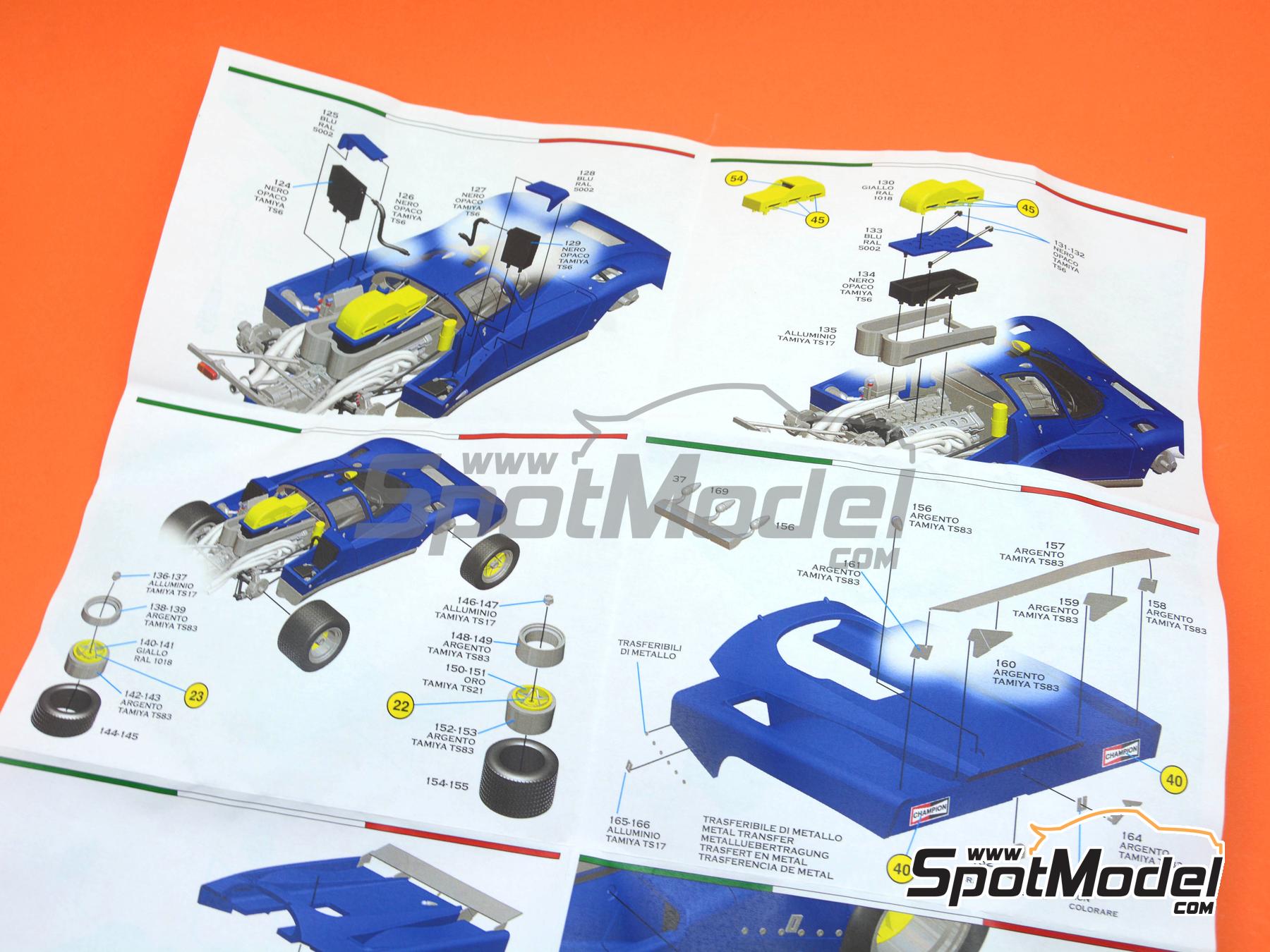Image 3: Ferrari 512M Equipo Penske patrocinado por Sunoco - 24 Horas de Le Mans 1971 | Maqueta de coche en escala&nbsp;1/43 fabricado por Tameo Kits (ref.&nbsp;MTG008)