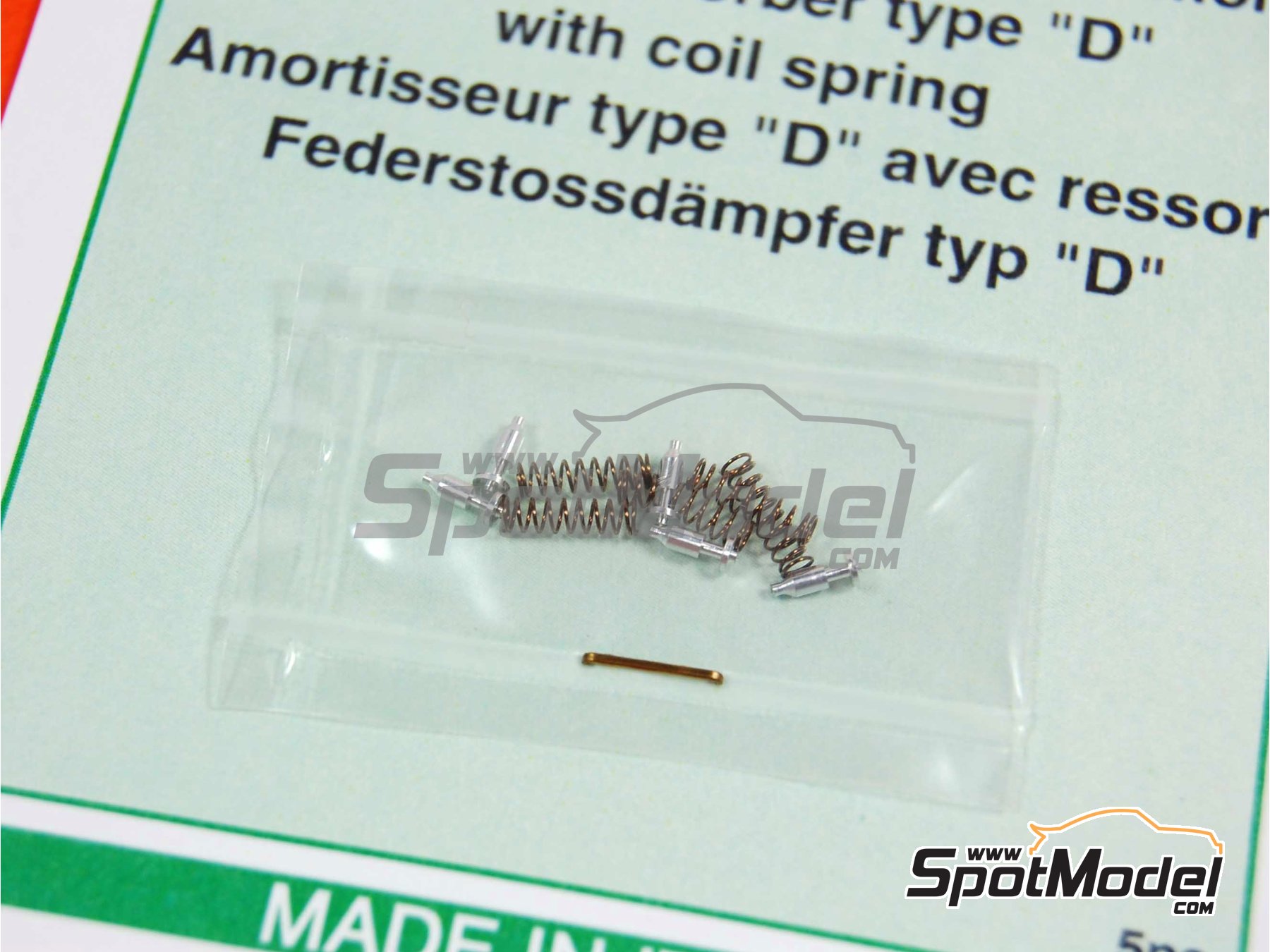 Image 3: Amortiguador con muelle | Detalle en escala&nbsp;1/43 fabricado por Tameo Kits (ref.&nbsp;PG18)