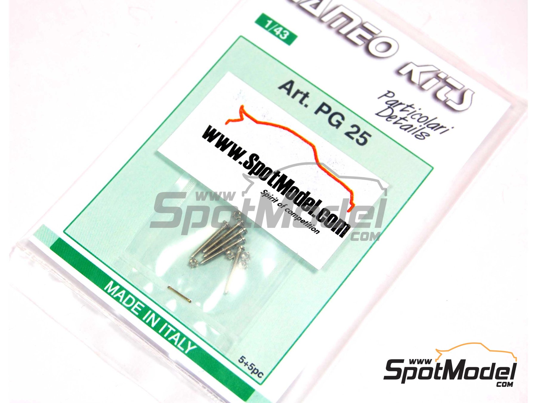 Image 1: Screw with nut | Fasteners manufactured by Tameo Kits (ref. PG25)