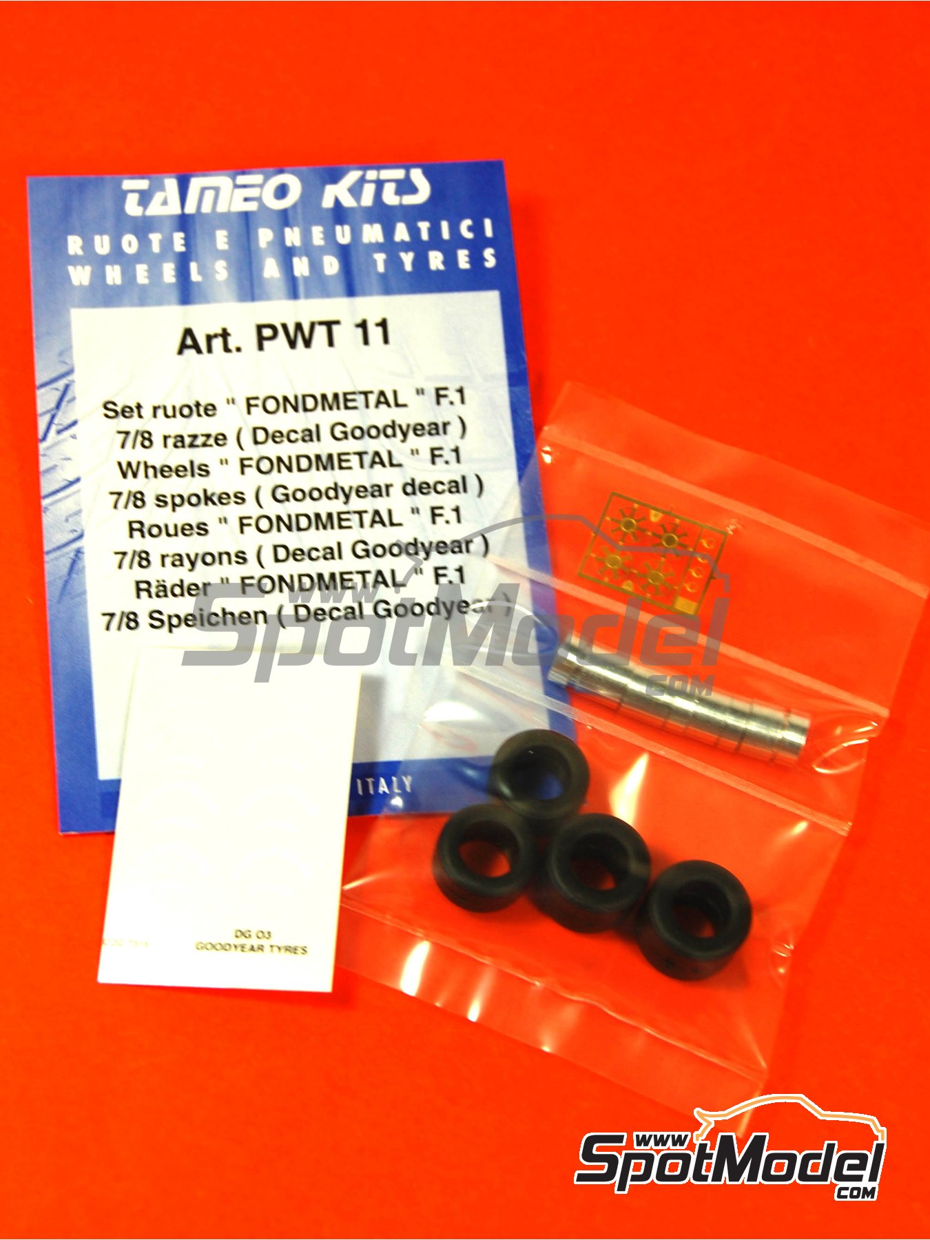 1/43 Model Car Kit TAMEO KITS WHEELS & TIRES F1 Goodyear  Decals PWT 11 