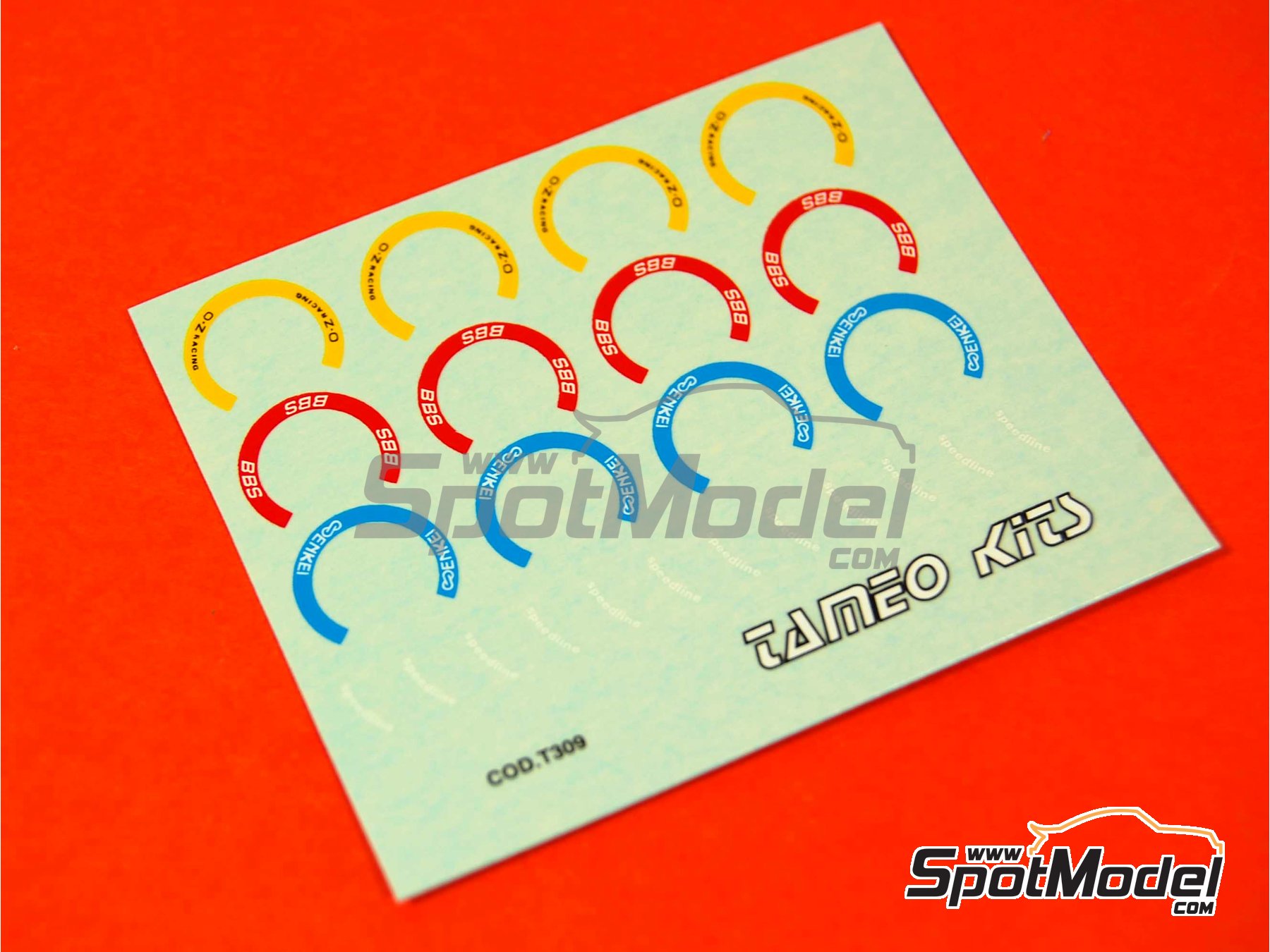 Image 3: Slicks y llantas - Campeonato del Mundo FIA de Formula 1 1993 | Set de llantas y neum&aacute;ticos en escala&nbsp;1/43 fabricado por Tameo Kits (ref.&nbsp;PWT16)