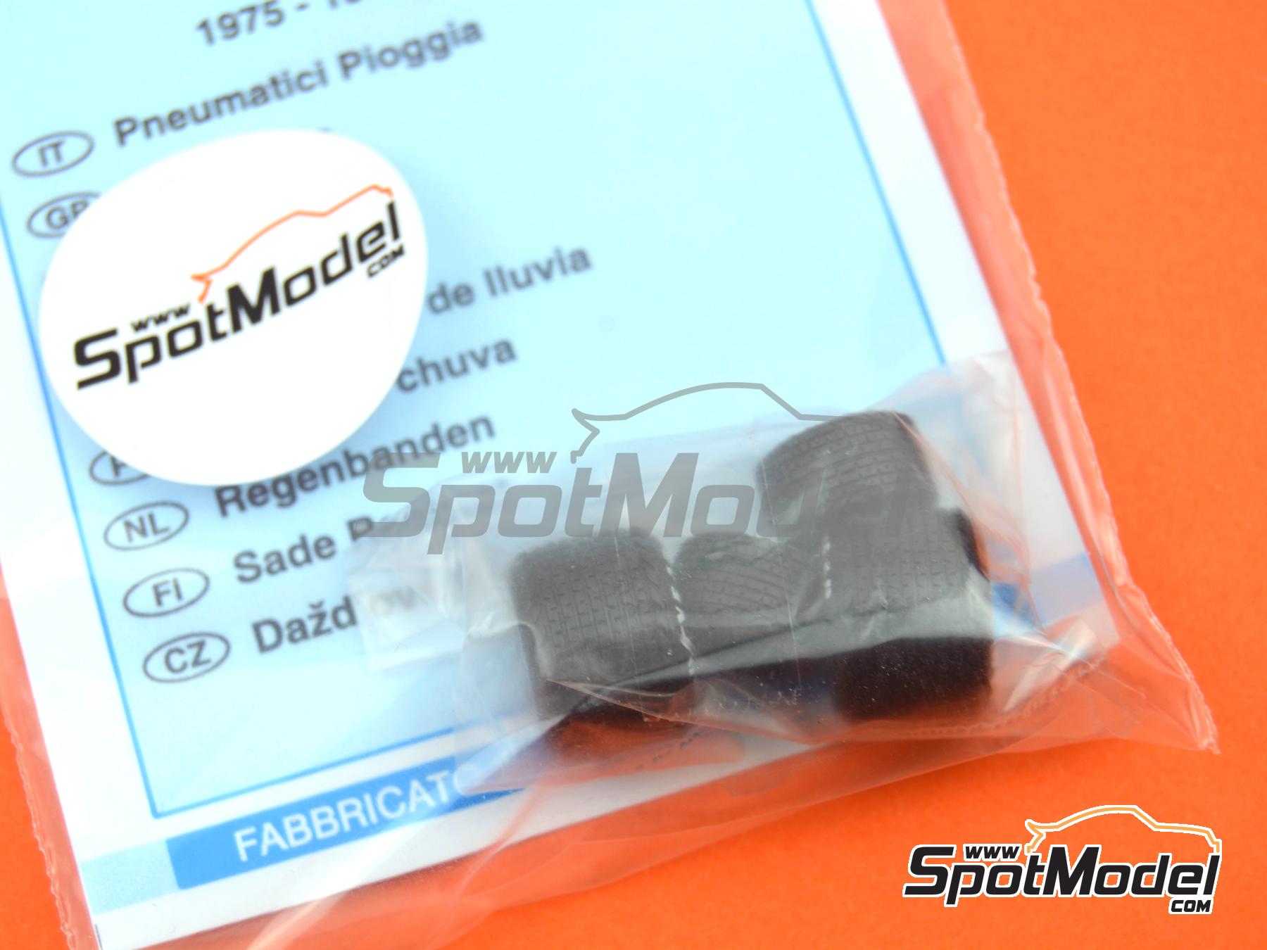 Image 4: Good Year rain tyres -  1975, 1976 and 1977 | Tyre set in 1/43 scale manufactured by Tameo Kits (ref. PWT30)