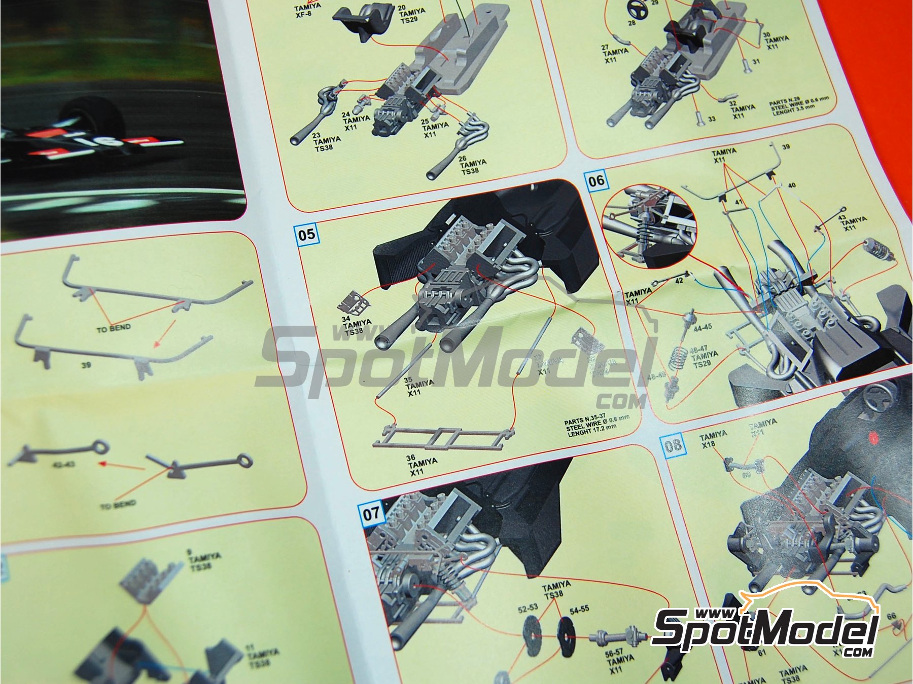 Image 10: Shadow Ford DN5 sponsored by UOP - Italian Formula 1 Grand Prix 1975 | Car scale model kit in 1/43 scale manufactured by Tameo Kits (ref.&nbsp;SLK017)