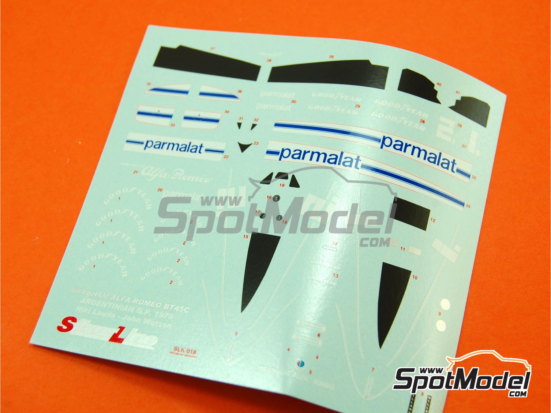 Tameo Kits SLK018: Car scale model kit 1/43 scale - Brabham Alfa