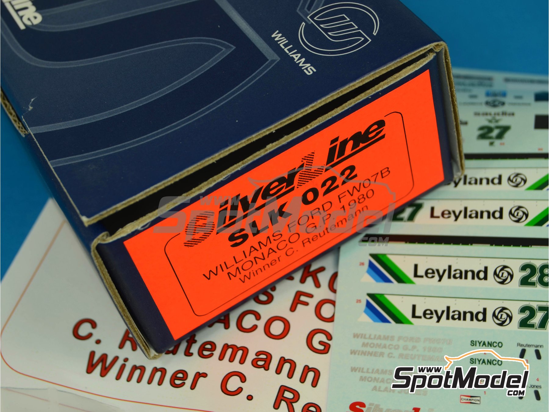 Image 3: Williams Ford FW07B Williams Grand Prix Engineering Team sponsored by Saudia - Monaco Formula 1 Grand Prix 1980 | Car scale model kit in 1/43 scale manufactured by Tameo Kits (ref. SLK022)