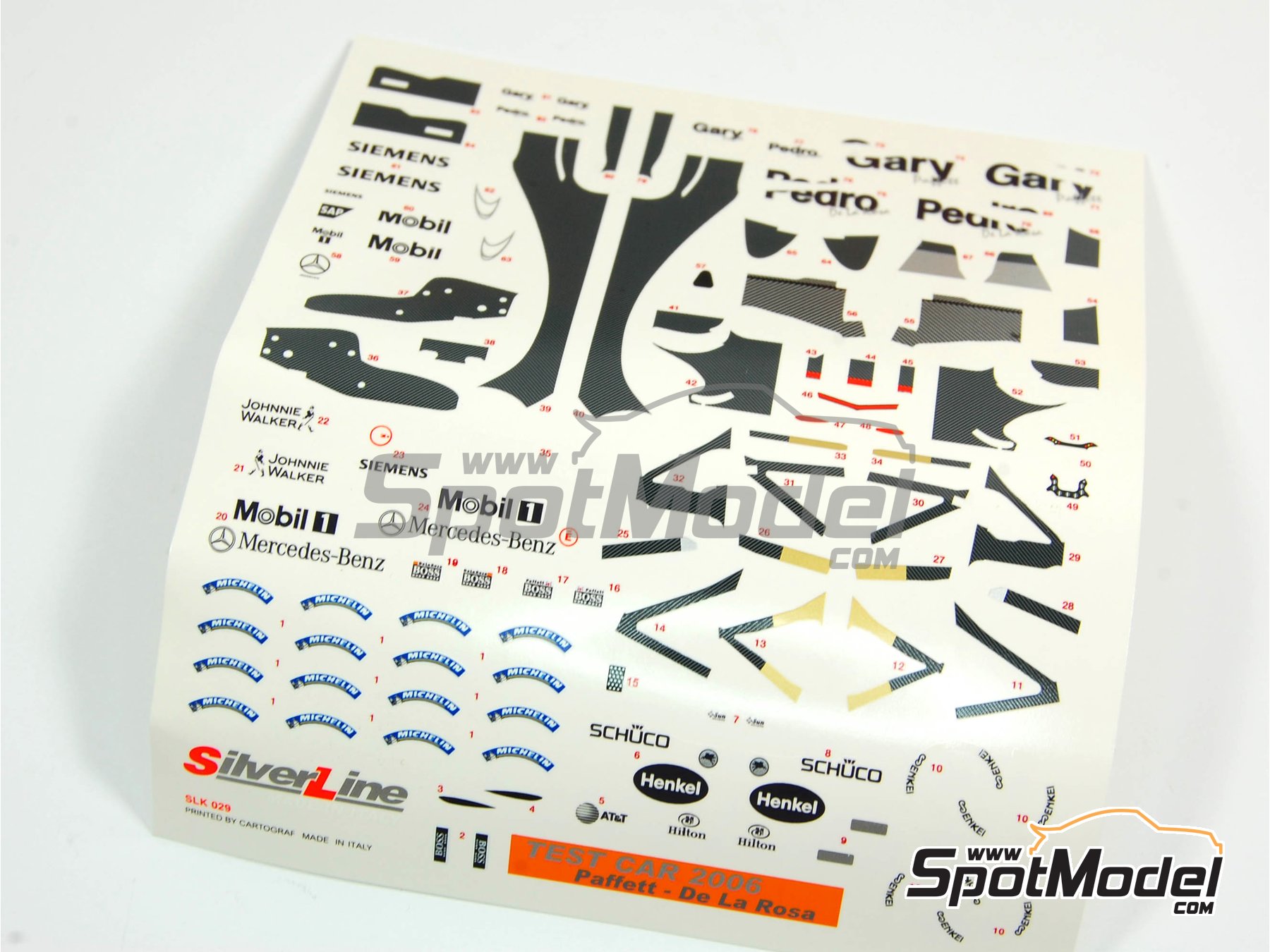 Image 1: McLaren Mercedes MP4/20 Equipo McLaren Racing Limited patrocinado por Siemens - Version de test 2006 | Maqueta de coche en escala&nbsp;1/43 fabricado por Tameo Kits (ref.&nbsp;SLK029)