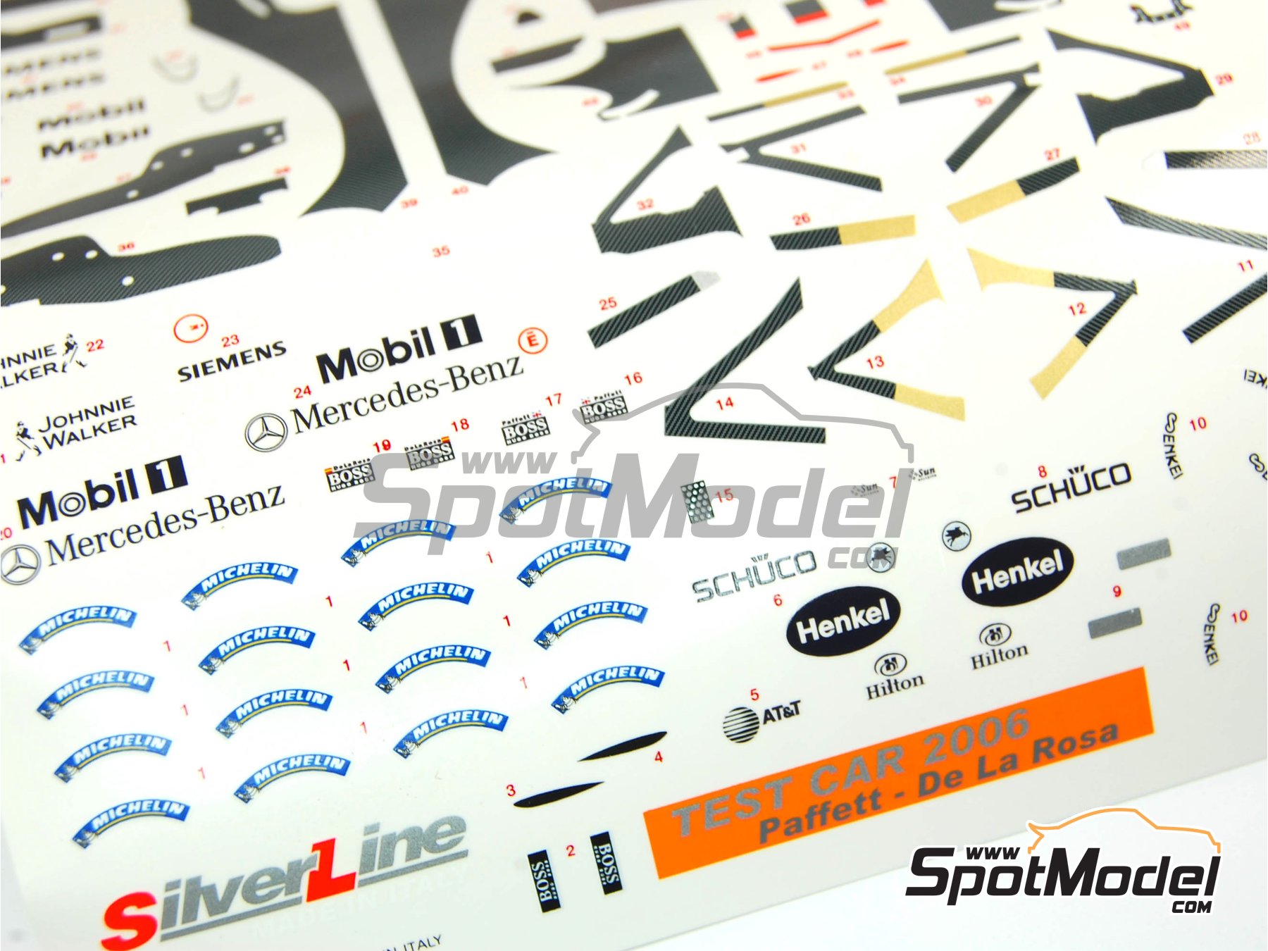 Image 3: McLaren Mercedes MP4/20 Equipo McLaren Racing Limited patrocinado por Siemens - Version de test 2006 | Maqueta de coche en escala&nbsp;1/43 fabricado por Tameo Kits (ref.&nbsp;SLK029)