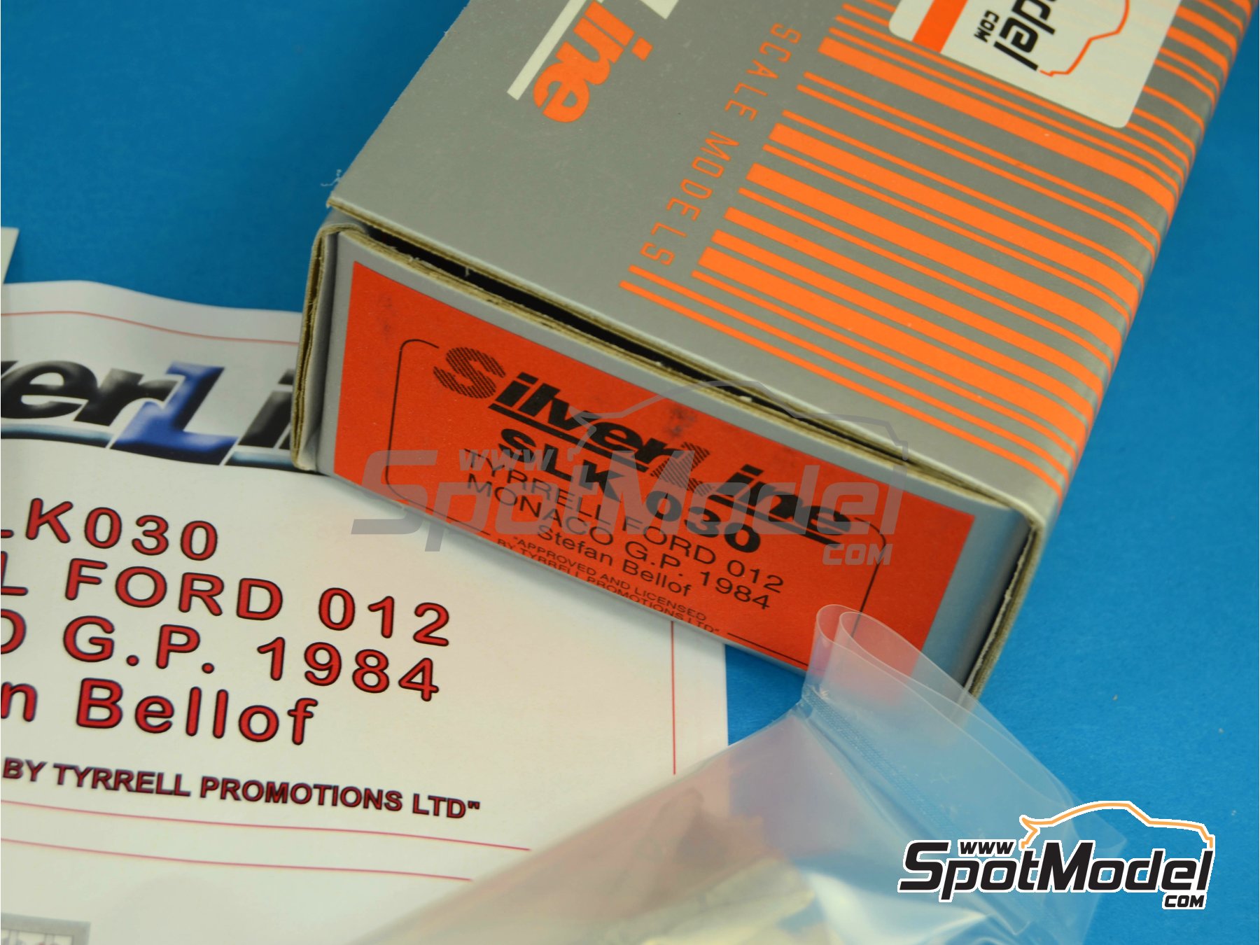 Image 6: Tyrrell Ford 012 Tyrrell Racing Team sponsored by DeLonghi - Monaco Formula 1 Grand Prix 1984 | Car scale model kit in 1/43 scale manufactured by Tameo Kits (ref.&nbsp;SLK030)