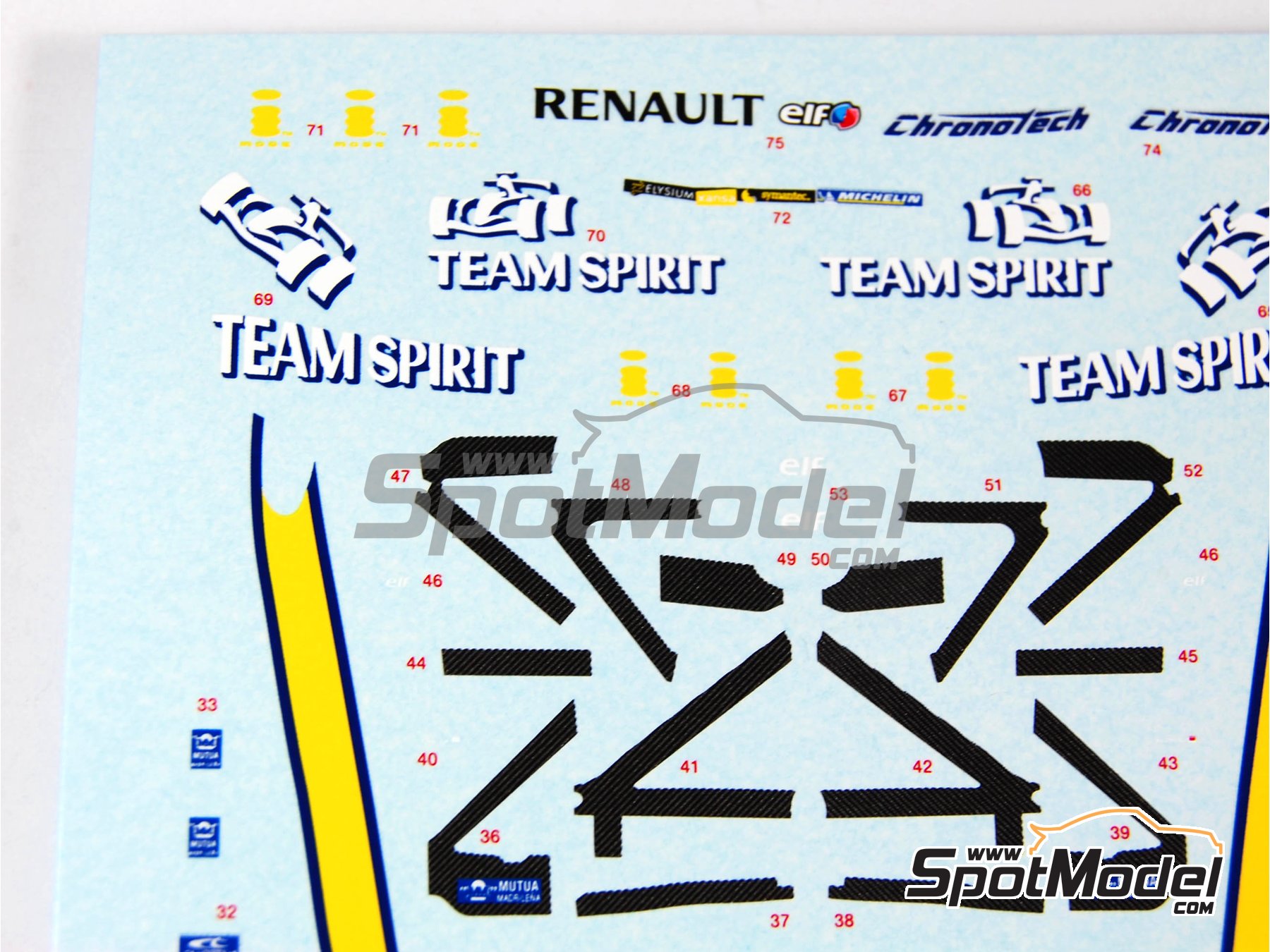 Image 18: Renault R26 Renault F1 Team - Brazilian Formula 1 Grand Prix 2006 | Car scale model kit in 1/43 scale manufactured by Tameo Kits (ref.&nbsp;SLK037)