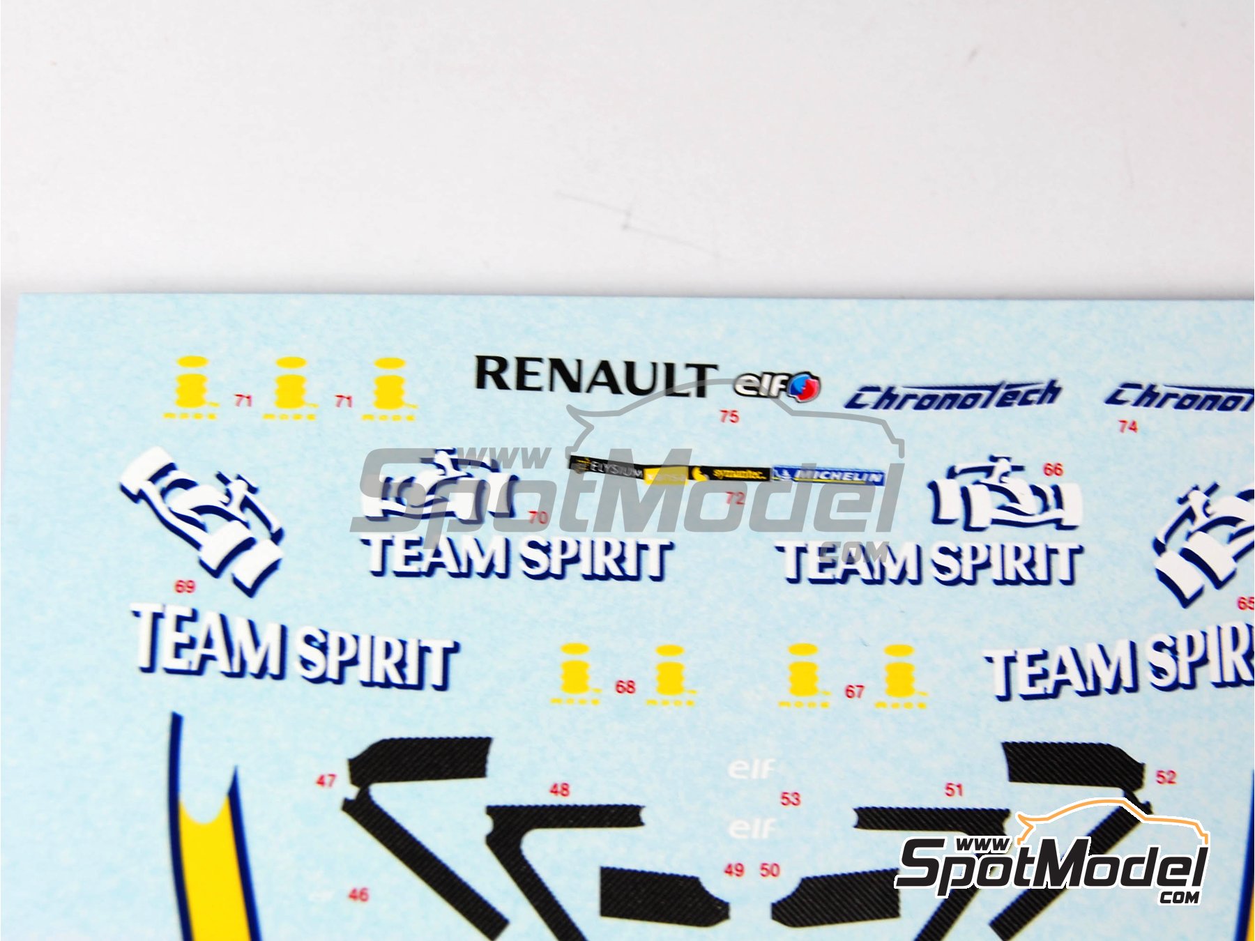 Image 19: Renault R26 Renault F1 Team - Brazilian Formula 1 Grand Prix 2006 | Car scale model kit in 1/43 scale manufactured by Tameo Kits (ref.&nbsp;SLK037)