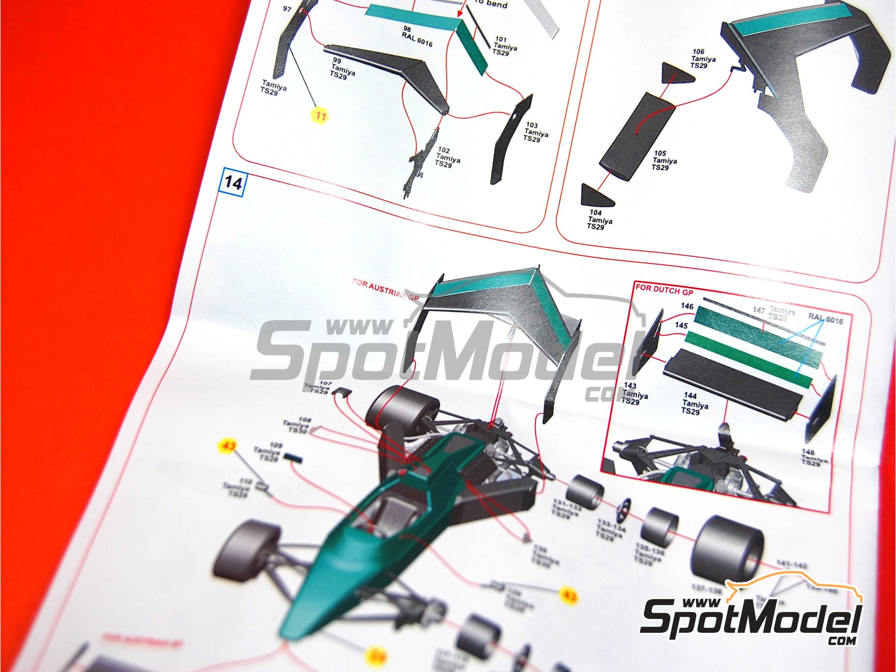 Tameo Kits SLK: Car scale model kit  scale   Tyrrell Ford