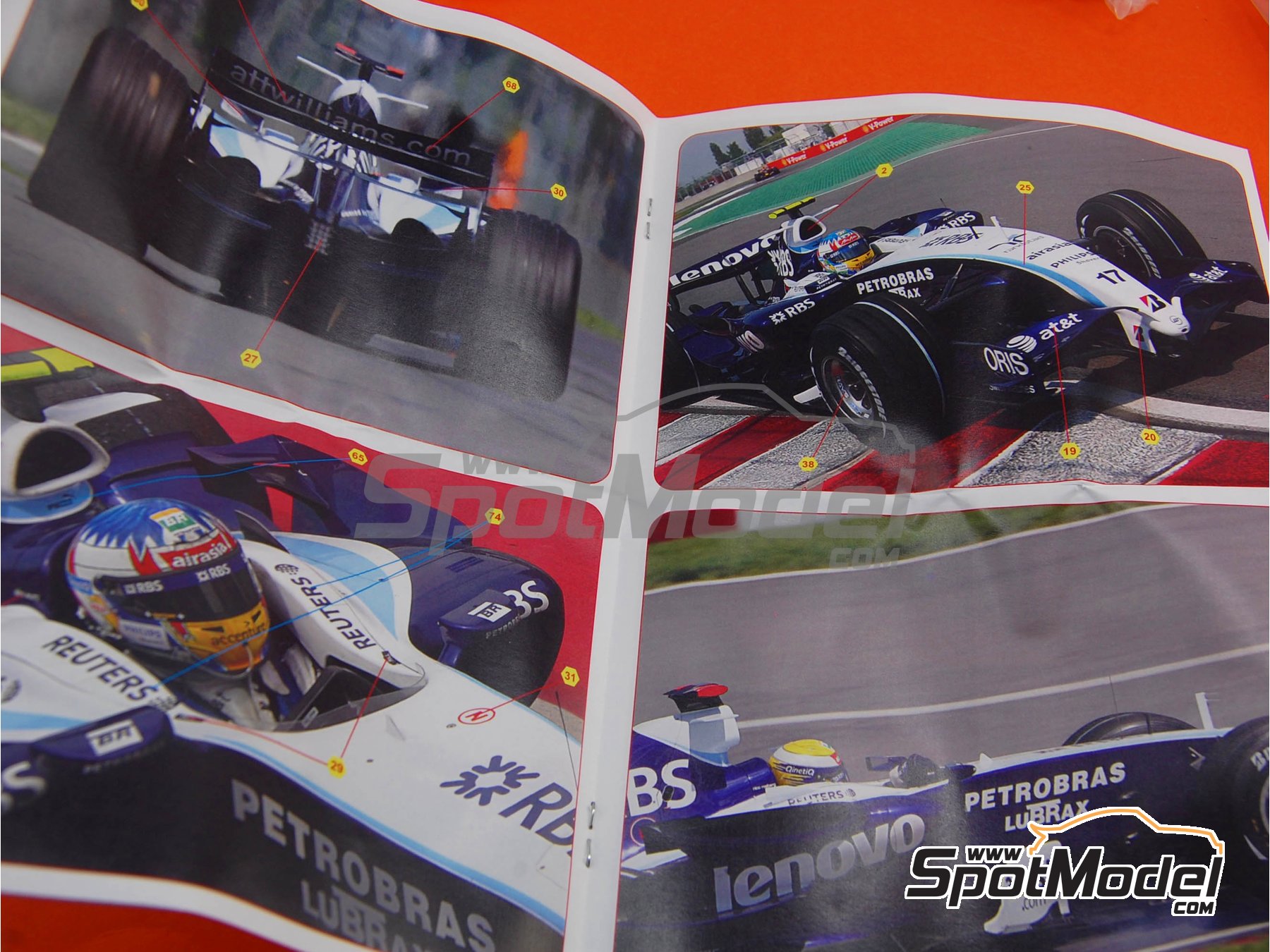 Image 3: Williams FW29 Equipo Williams Grand Prix Engineering patrocinado por Lenovo RBS - Gran Premio de F&oacute;rmula 1 de Canada 2007 | Maqueta de coche en escala&nbsp;1/43 fabricado por Tameo Kits (ref.&nbsp;SLK047)