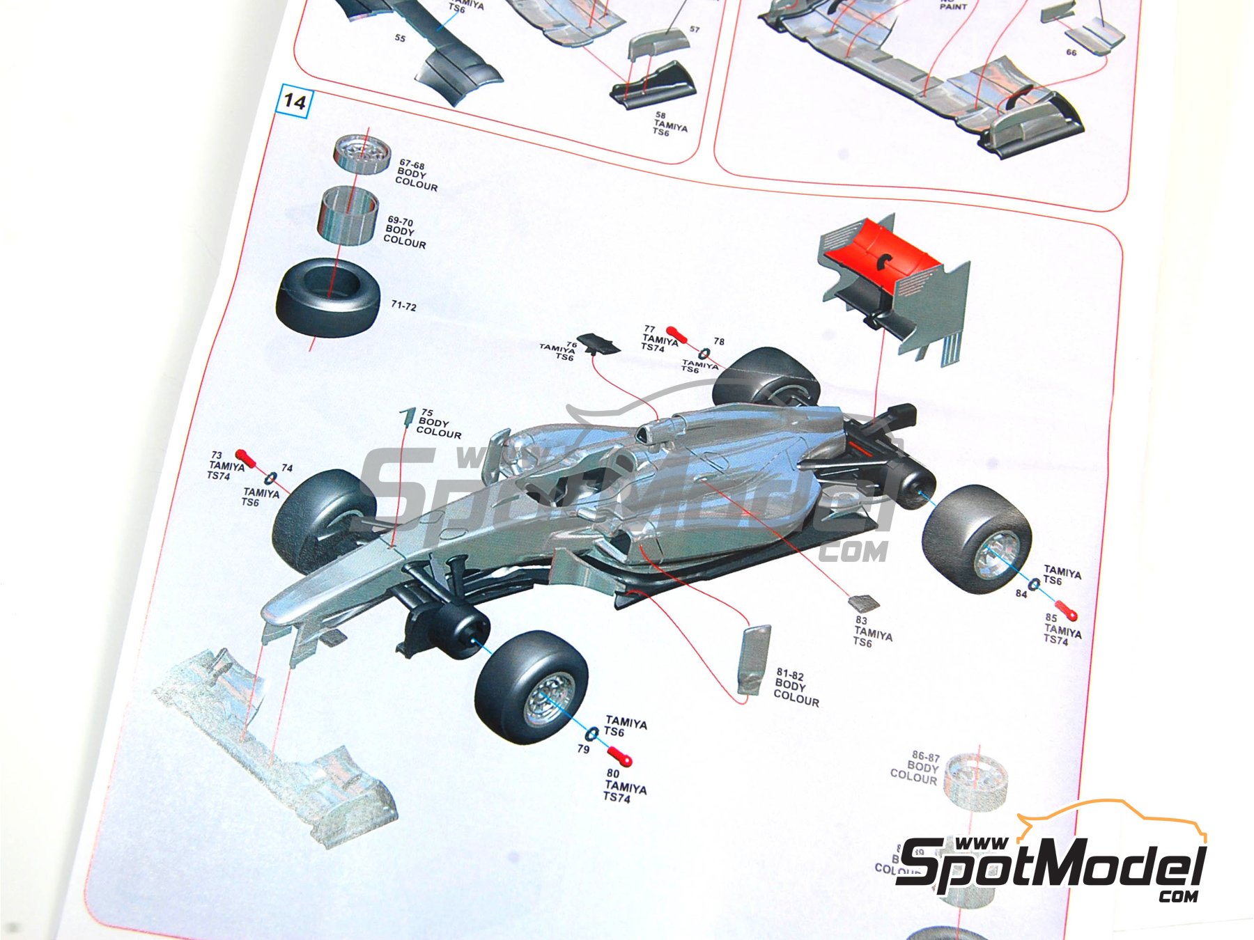 Image 4: McLaren Mercedes MP4/26 Equipo McLaren Racing Limited patrocinado por Vodafone - Gran Premio de F&oacute;rmula 1 de China 2011 | Maqueta de coche en escala&nbsp;1/43 fabricado por Tameo Kits (ref.&nbsp;SLK080)