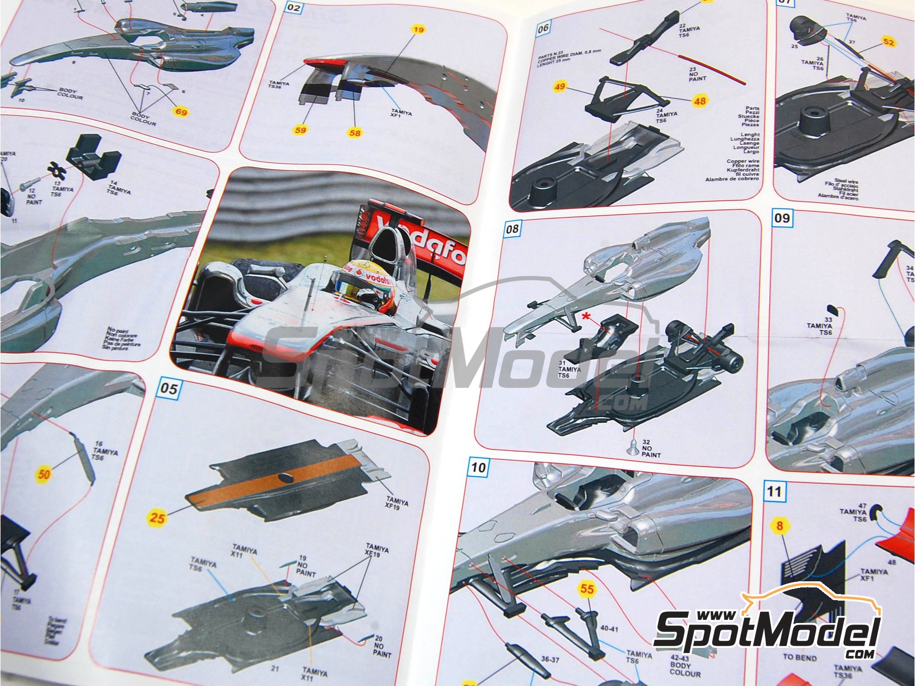 Image 5: McLaren Mercedes MP4/26 Equipo McLaren Racing Limited patrocinado por Vodafone - Gran Premio de F&oacute;rmula 1 de China 2011 | Maqueta de coche en escala&nbsp;1/43 fabricado por Tameo Kits (ref.&nbsp;SLK080)