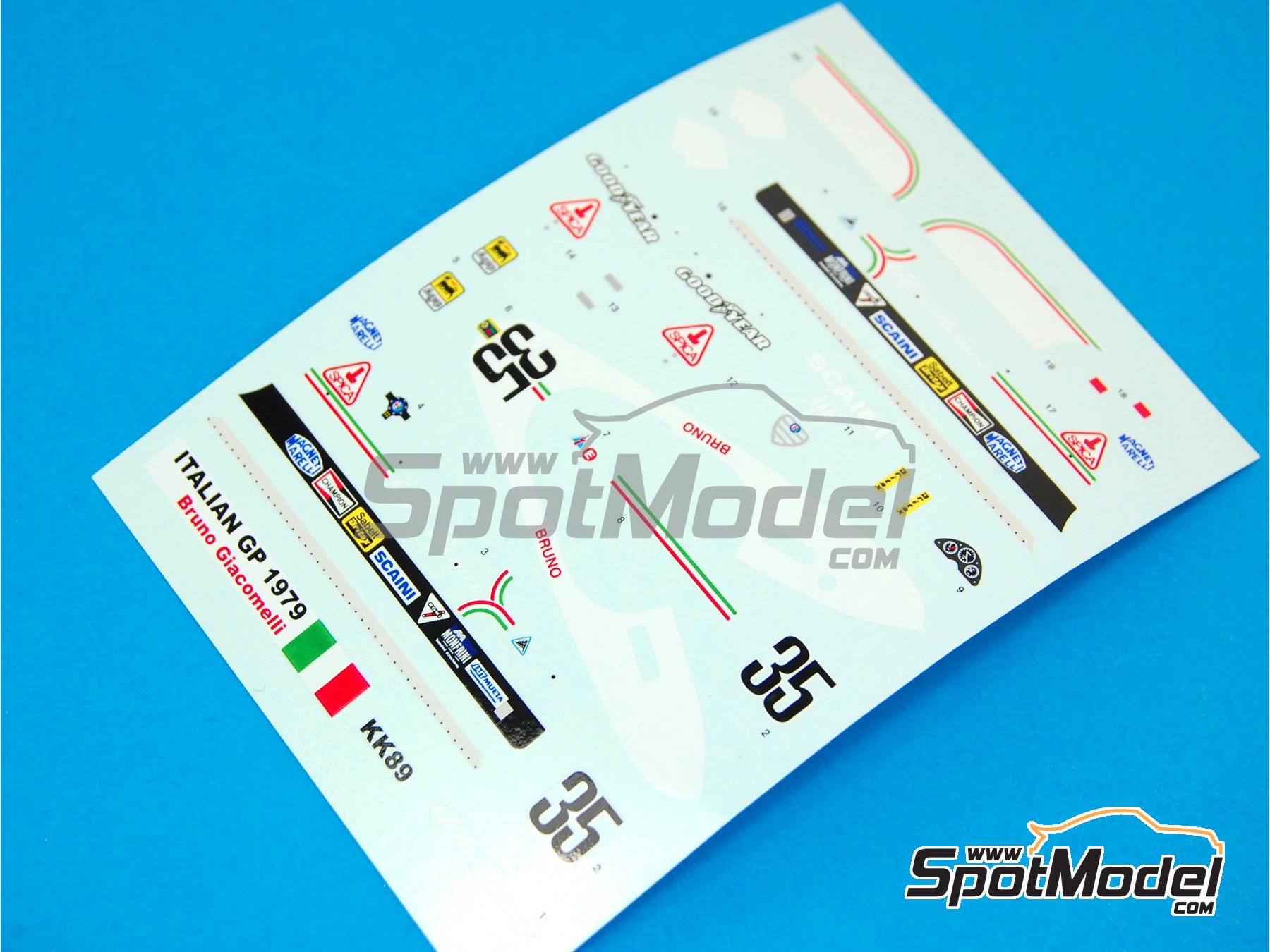 Image 2: Alfa Romeo 179 patrocinado por Alfa Romeo - Gran Premio de F&oacute;rmula 1 de Italia 1979 | Maqueta de coche en escala&nbsp;1/43 fabricado por Tameo Kits (ref.&nbsp;SLK089)