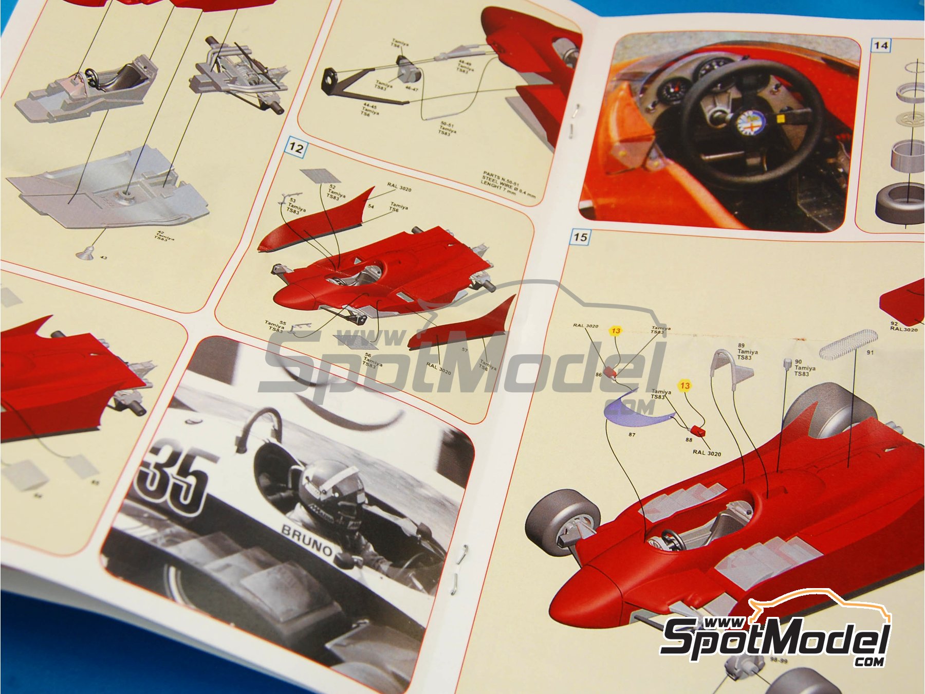 Image 4: Alfa Romeo 179 patrocinado por Alfa Romeo - Gran Premio de F&oacute;rmula 1 de Italia 1979 | Maqueta de coche en escala&nbsp;1/43 fabricado por Tameo Kits (ref.&nbsp;SLK089)