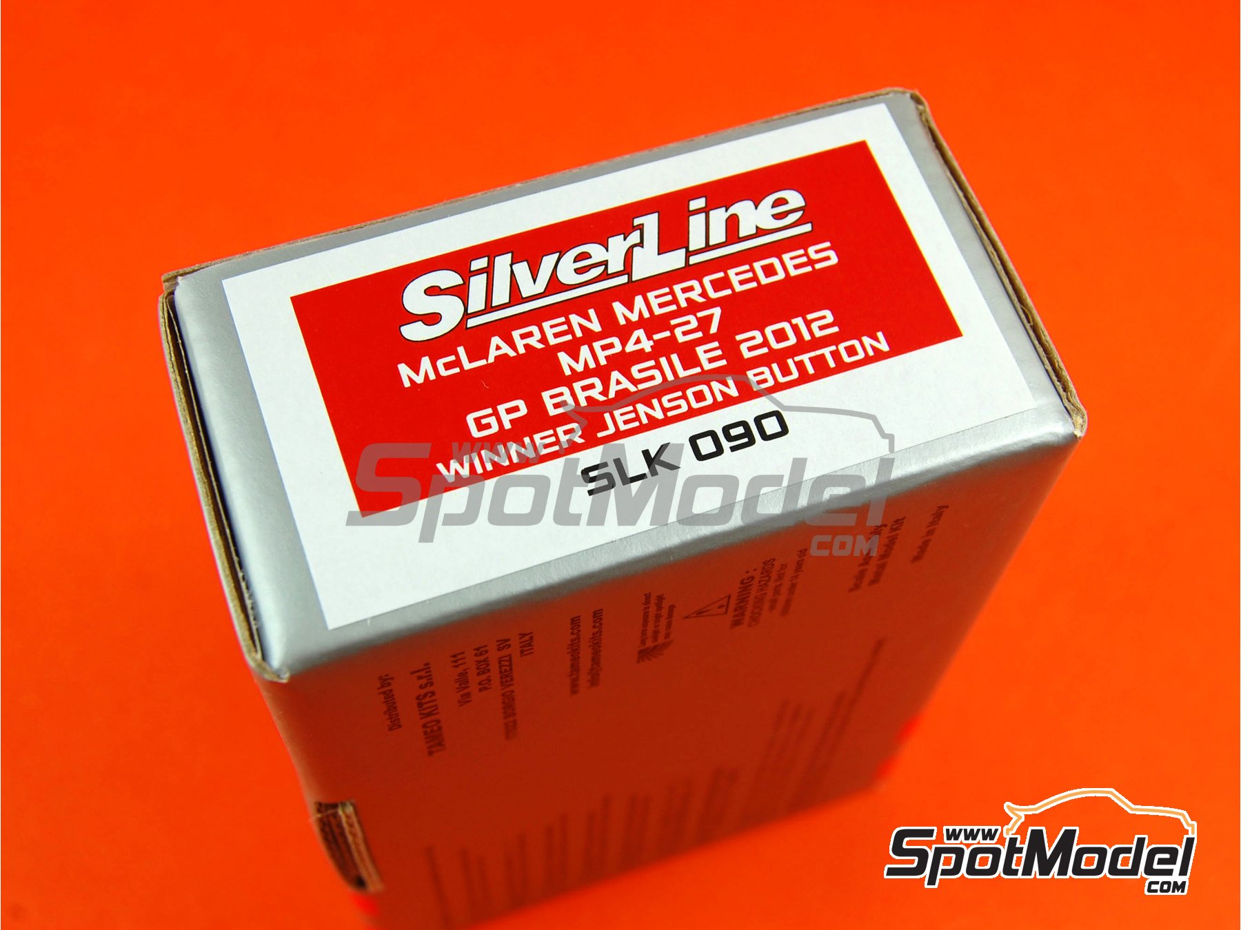 Image 1: McLaren Mercedes MP4/27 Equipo McLaren Racing Limited patrocinado por Vodafone - Gran Premio de F&oacute;rmula 1 de Brasil 2012 | Maqueta de coche en escala&nbsp;1/43 fabricado por Tameo Kits (ref.&nbsp;SLK090)
