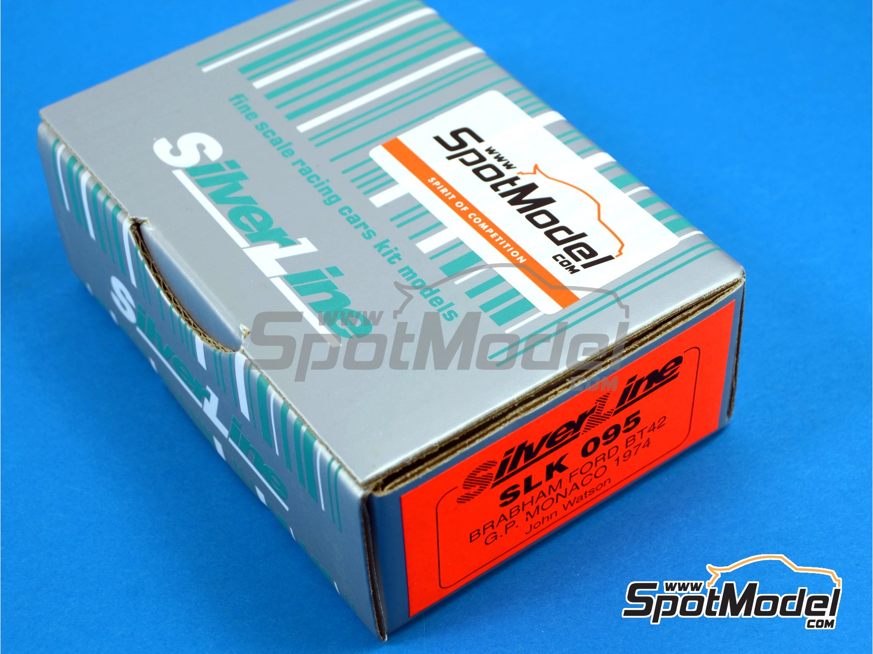 Image 1: Brabham Ford BT42 Equipo Brabham Racing Organisation patrocinado por John Goldie - Gran Premio de Formula 1 de M&oacute;naco 1974 | Maqueta de coche en escala&nbsp;1/43 fabricado por Tameo Kits (ref.&nbsp;SLK095)