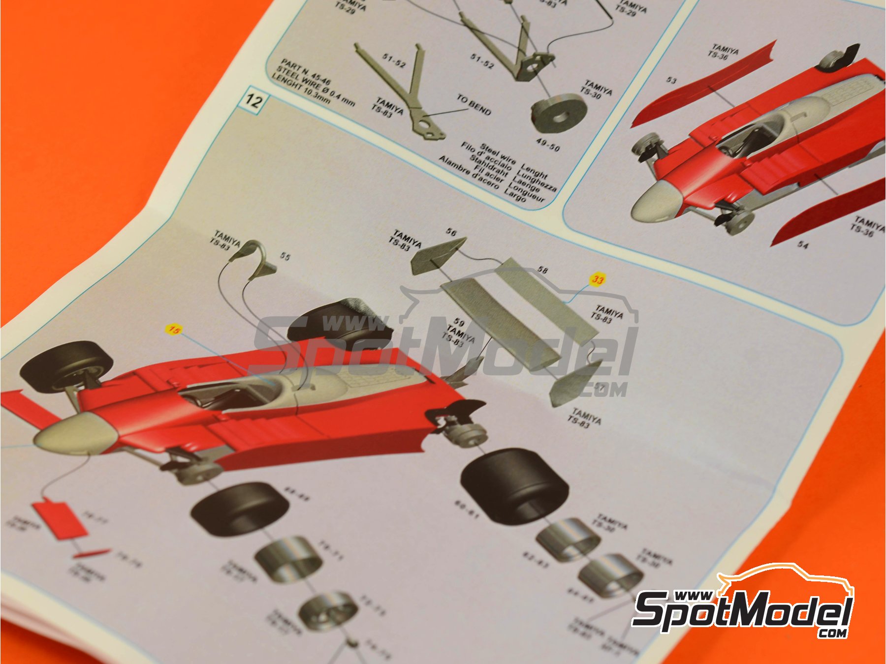 Image 8: Alfa Romeo 179 sponsored by Marlboro - USA - United States of America Formula 1 Grand Prix 1980 | Car scale model kit in 1/43 scale manufactured by Tameo Kits (ref.&nbsp;SLK098)