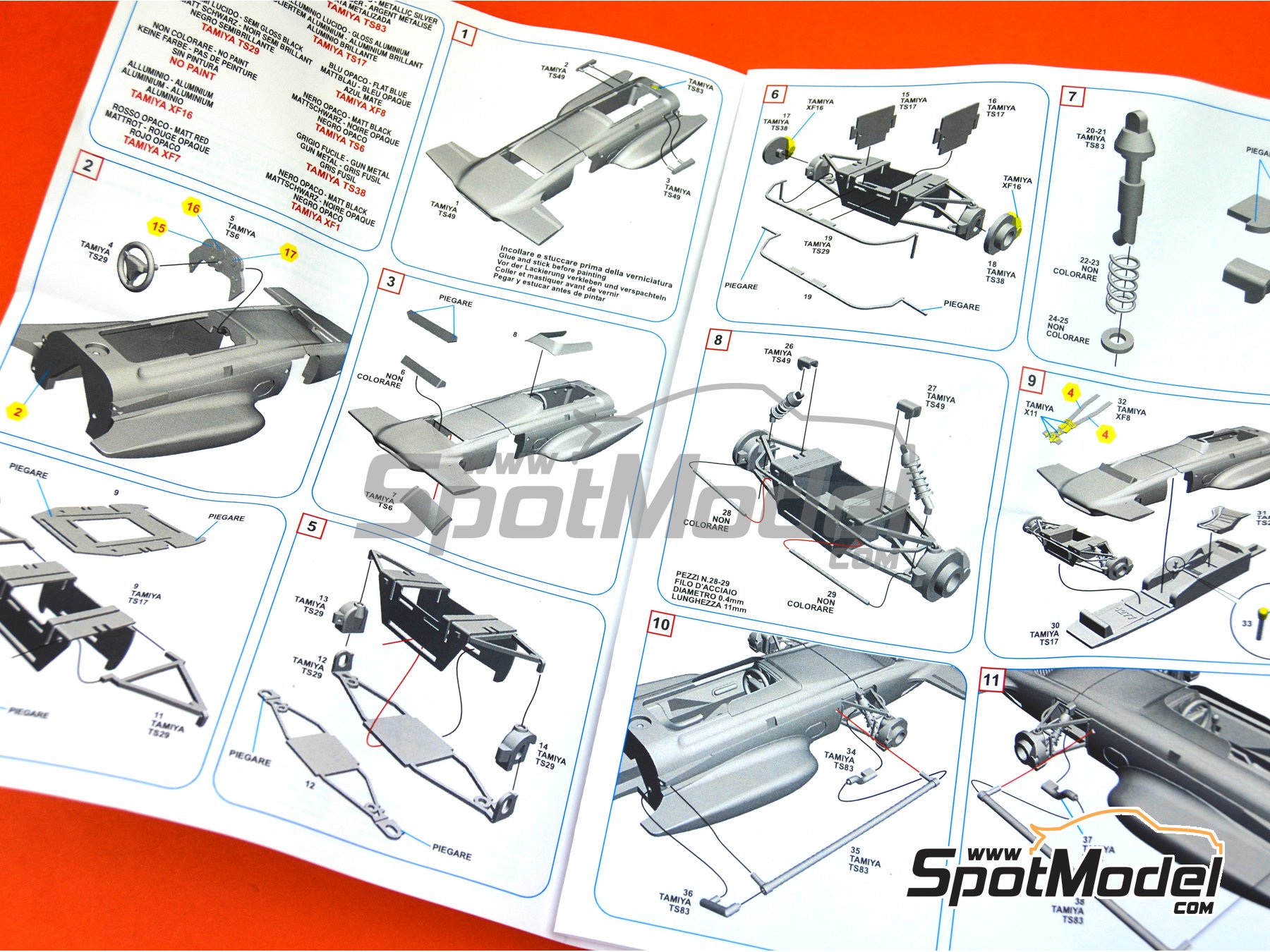 Image 11: March Ford 701 patrocinado por STP - Gran Premio de F&oacute;rmula 1 de Francia 1970 | Maqueta de coche en escala&nbsp;1/43 fabricado por Tameo Kits (ref.&nbsp;SLK114)