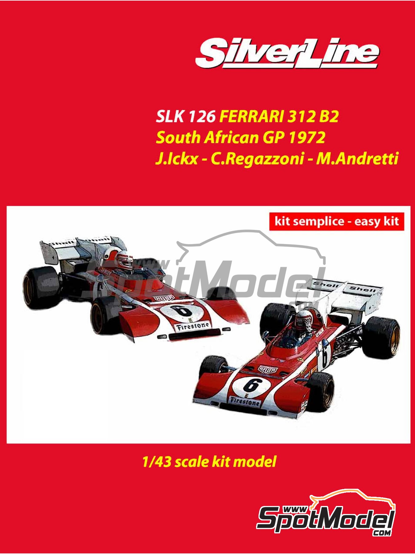 1/43 accessories modelcar Racing 43 Ferrari 312 t4 Photoetched spare parts 