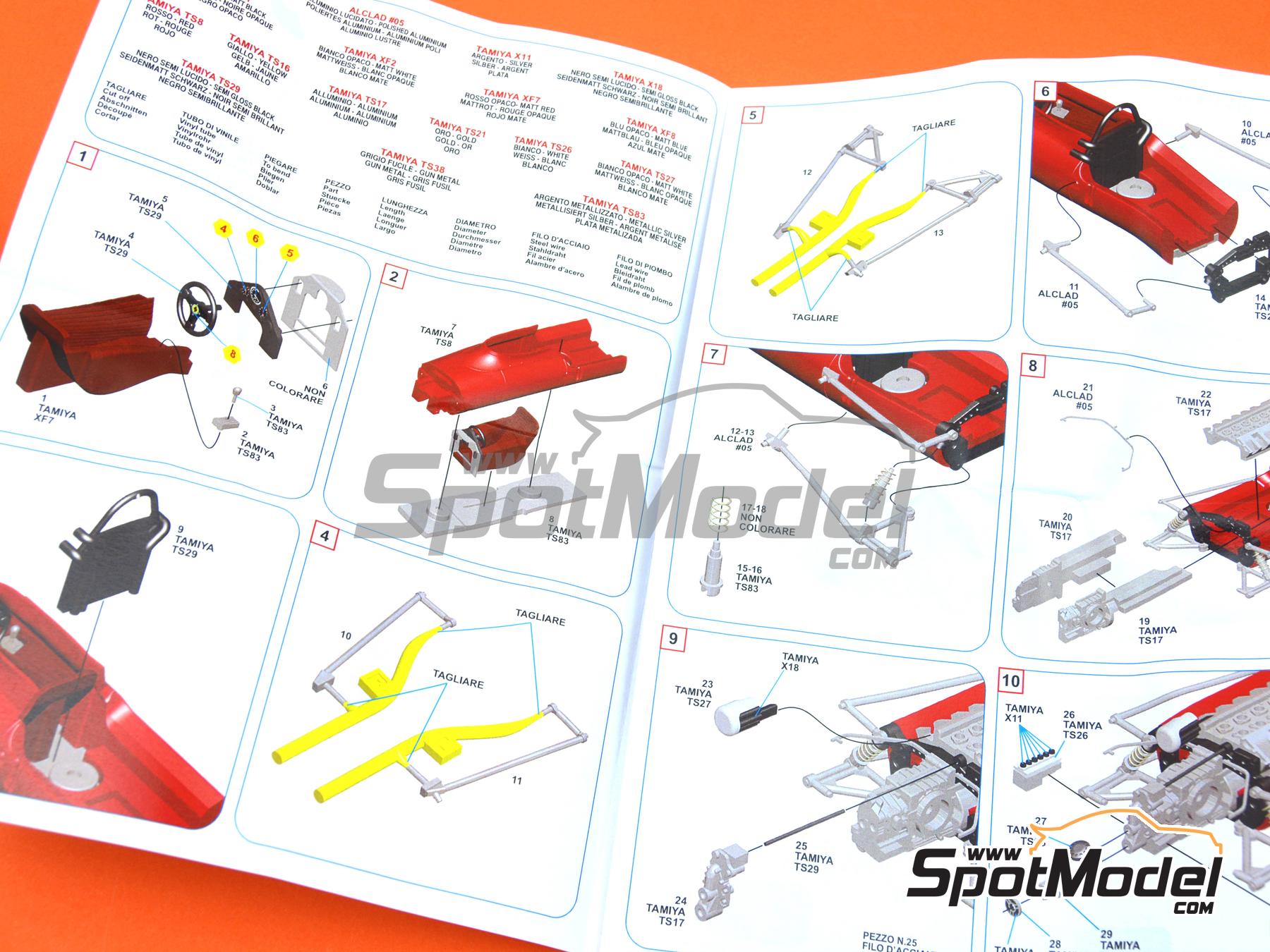 Image 6: Ferrari 312 F1-68 Equipo Scuderia Ferrari - Gran Premio de Fórmula 1 de Sudáfrica 1968 | Maqueta de coche en escala 1/43 fabricado por Tameo Kits (ref. SLK131)