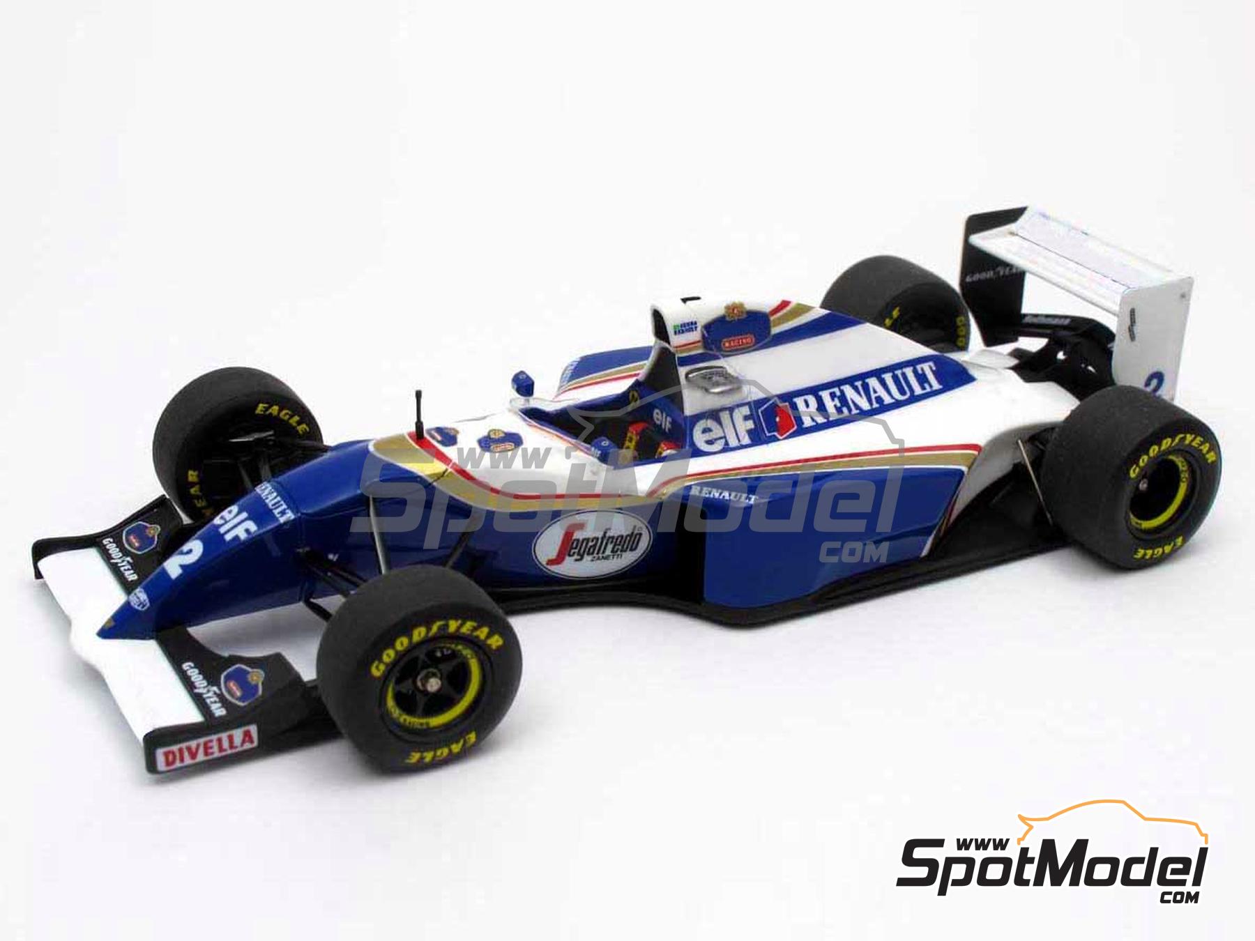 Image 2: Williams Renault FW16 Equipo Williams Grand Prix Engineering patrocinado por Rothmans - Gran Premio de Fórmula 1 de San Marino 1994 | Maqueta de coche en escala 1/43 fabricado por Tameo Kits (ref. SLK134)