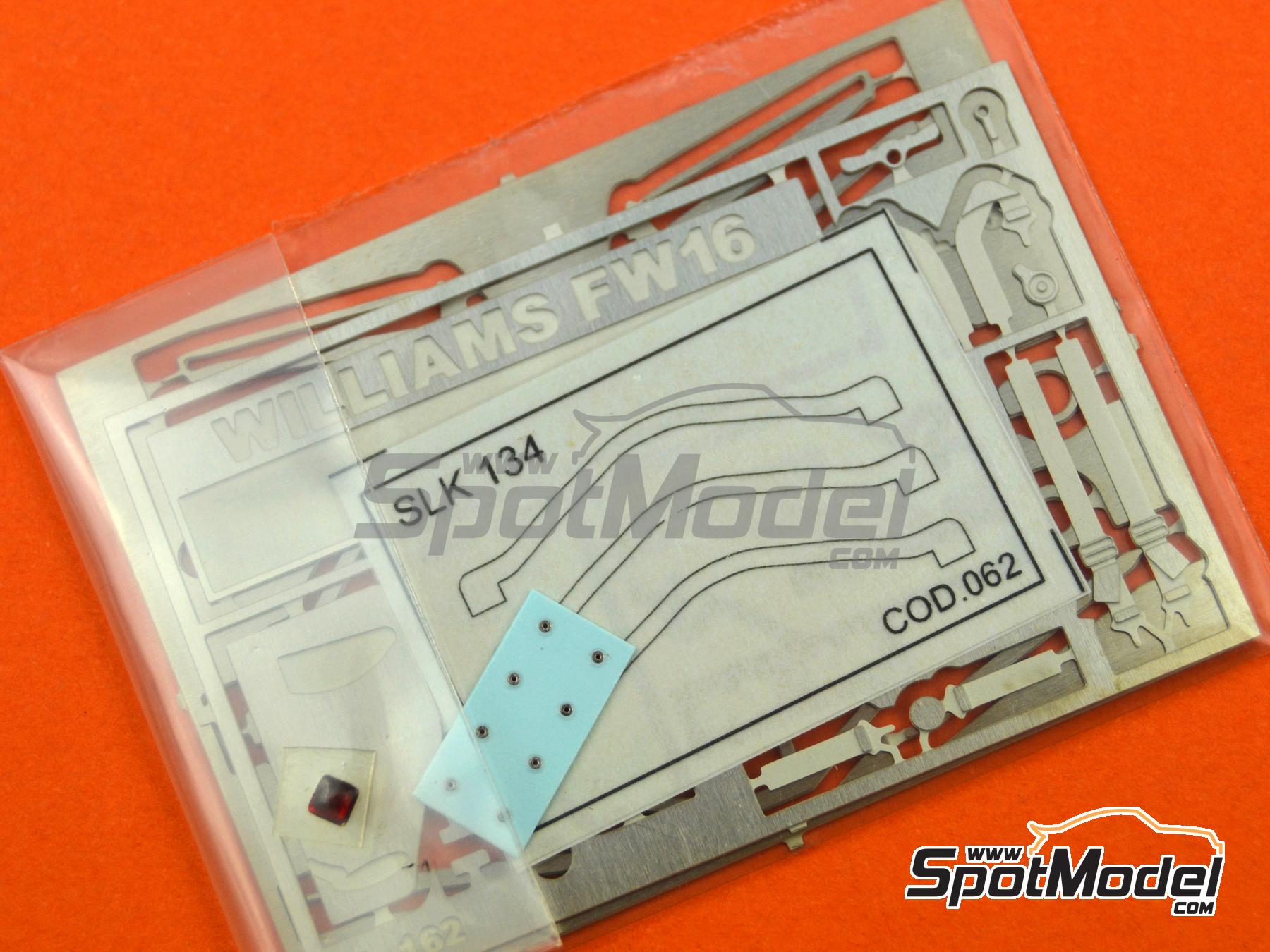 Image 9: Williams Renault FW16 Equipo Williams Grand Prix Engineering patrocinado por Rothmans - Gran Premio de Fórmula 1 de San Marino 1994 | Maqueta de coche en escala 1/43 fabricado por Tameo Kits (ref. SLK134)