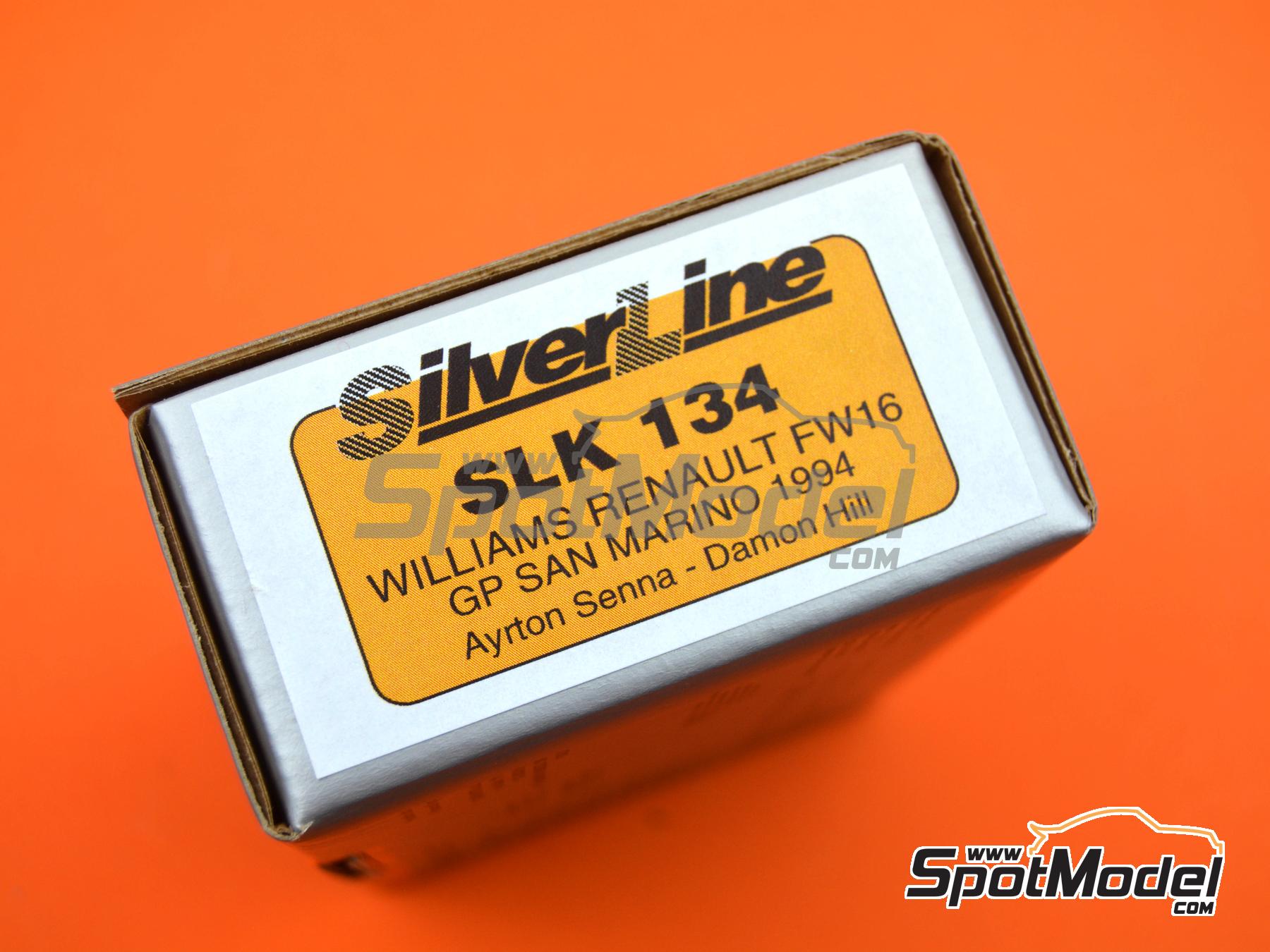 Image 10: Williams Renault FW16 Equipo Williams Grand Prix Engineering patrocinado por Rothmans - Gran Premio de Fórmula 1 de San Marino 1994 | Maqueta de coche en escala 1/43 fabricado por Tameo Kits (ref. SLK134)
