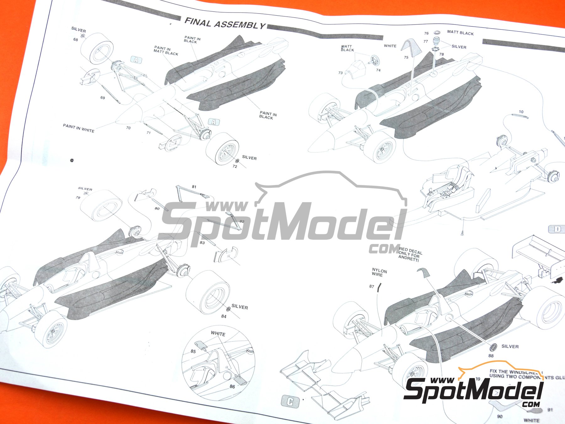 Image 6: Lola Chevy T93 K-Mart Equipo Newman-Hass patrocinado por Texaco Havoline - CART IndyCar World Series 1993 | Maqueta de coche en escala&nbsp;1/43 fabricado por Tameo Kits (ref.&nbsp;TIK022)
