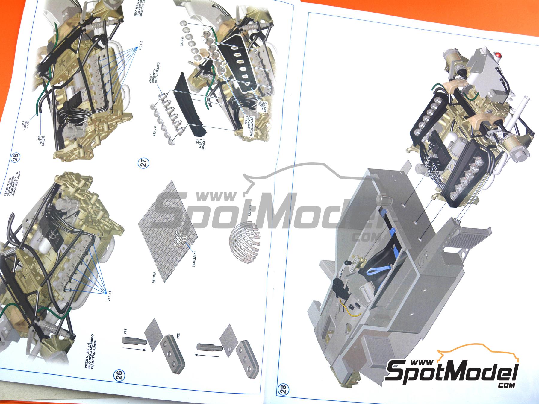 Image 24: Ferrari 312T Equipo Scuderia Ferrari - Gran Premio de F&oacute;rmula 1 de Italia 1975 | Maqueta de coche en escala&nbsp;1/24 fabricado por Tameo Kits (ref.&nbsp;TLK005)