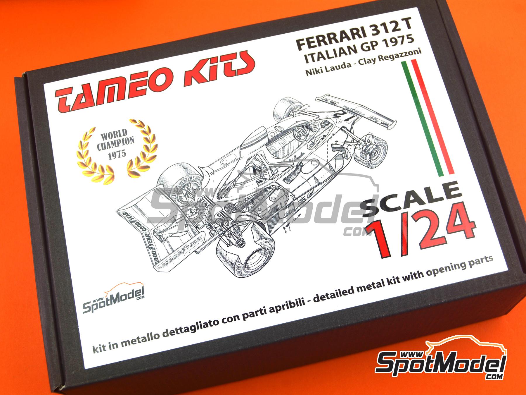 Image 25: Ferrari 312T Equipo Scuderia Ferrari - Gran Premio de F&oacute;rmula 1 de Italia 1975 | Maqueta de coche en escala&nbsp;1/24 fabricado por Tameo Kits (ref.&nbsp;TLK005)