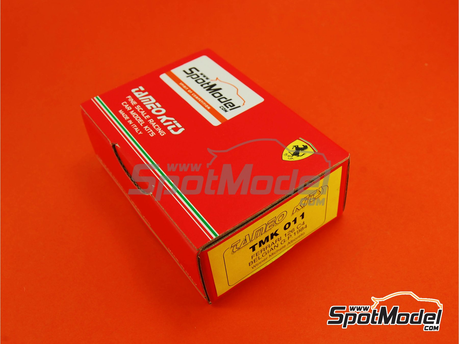 Image 1: Ferrari 126C4 Equipo Scuderia Ferrari patrocinado por Fiat Agip - Gran Premio de Fórmula 1 de Belgica 1984 | Maqueta de coche en escala 1/43 fabricado por Tameo Kits (ref. TMK011)