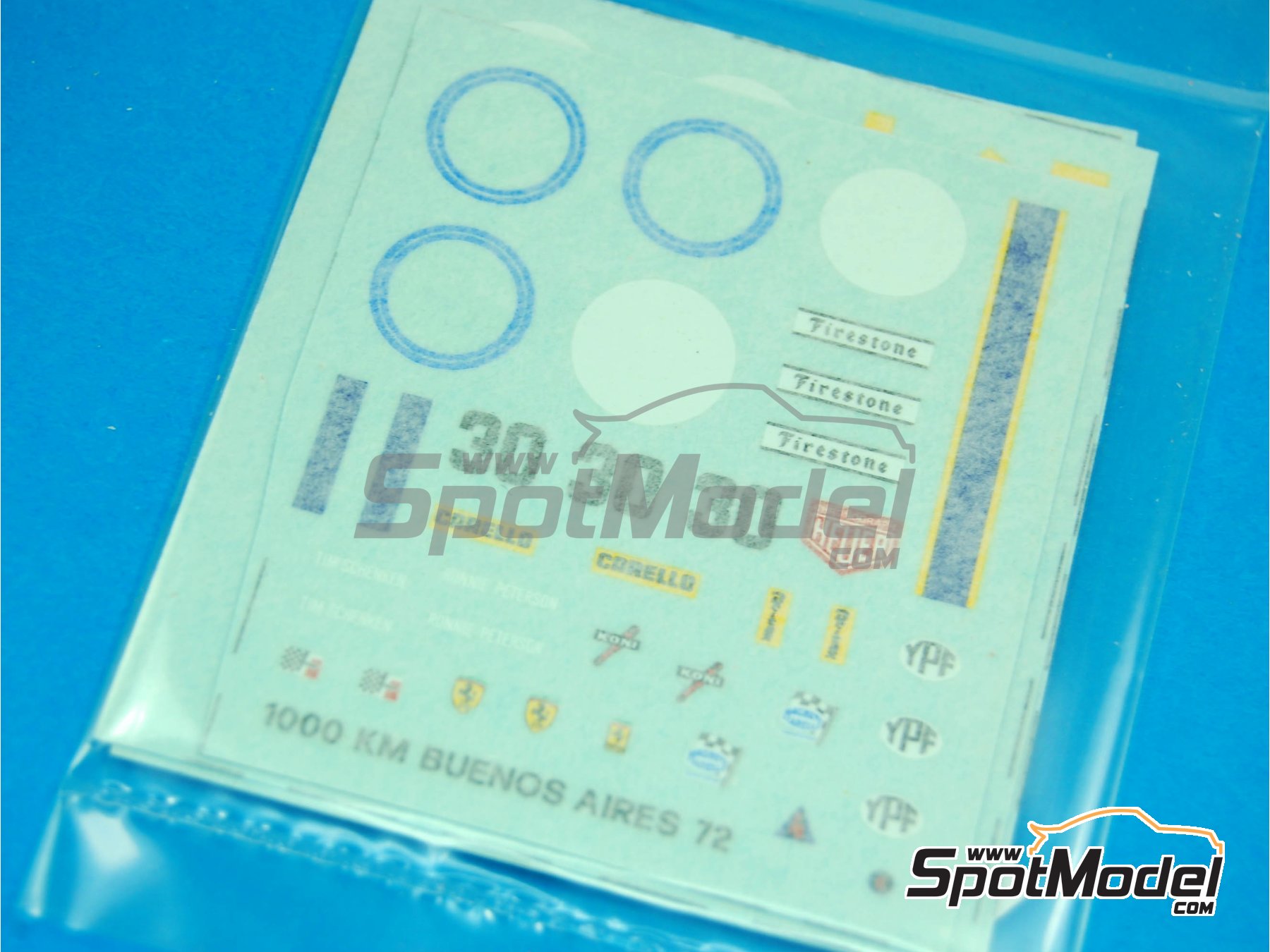 Image 10: Ferrari 312PB Sport - 1000 kil&oacute;metros de Buenos Aires, 1000 Kil&oacute;metros de Monza 1972 | Maqueta de coche en escala&nbsp;1/43 fabricado por Tameo Kits (ref.&nbsp;TMK018)