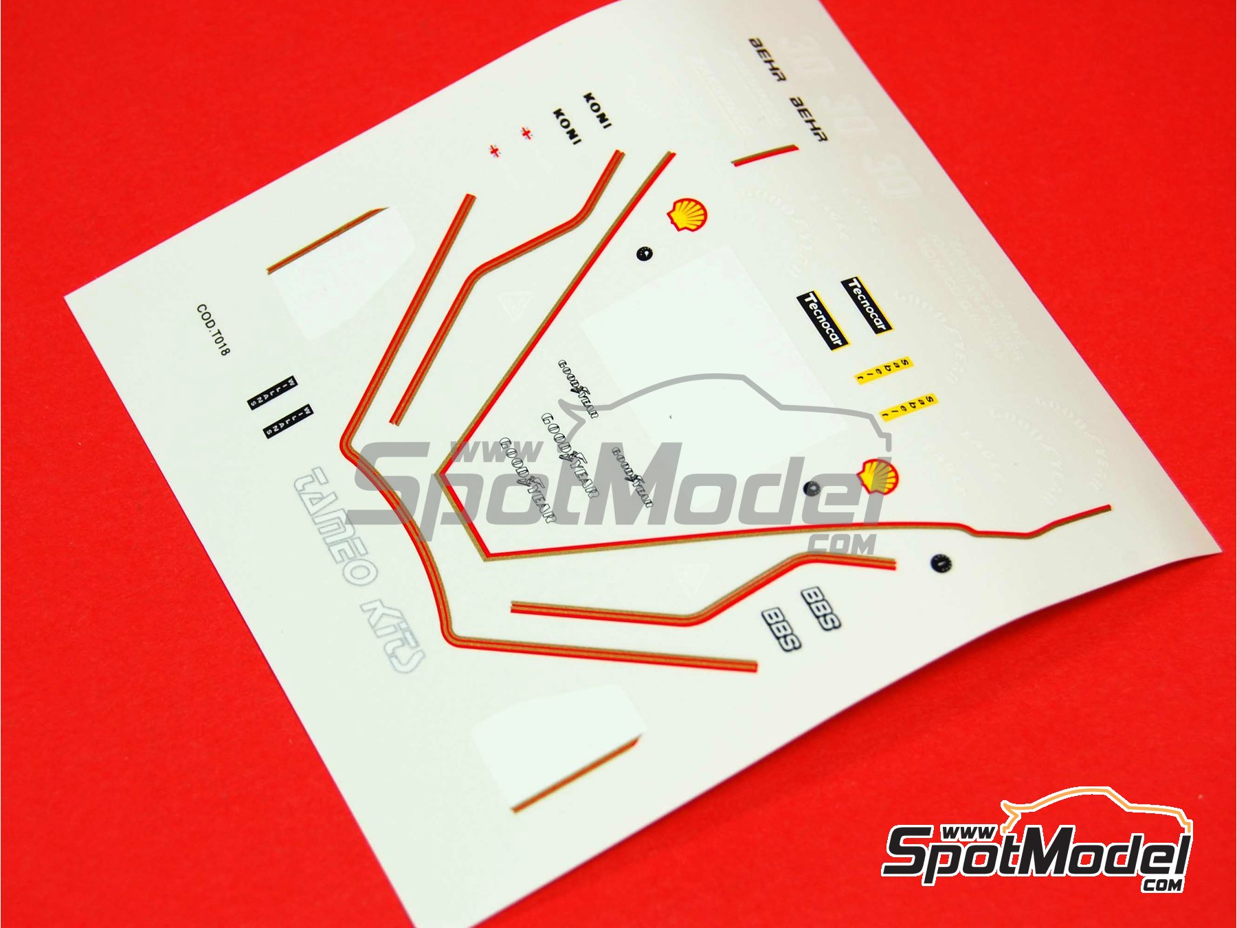 Image 2: Zakspeed ZAK1 patrocinado por West - Gran Premio de Formula 1 de M&oacute;naco 1985 | Maqueta de coche en escala&nbsp;1/43 fabricado por Tameo Kits (ref.&nbsp;TMK024)