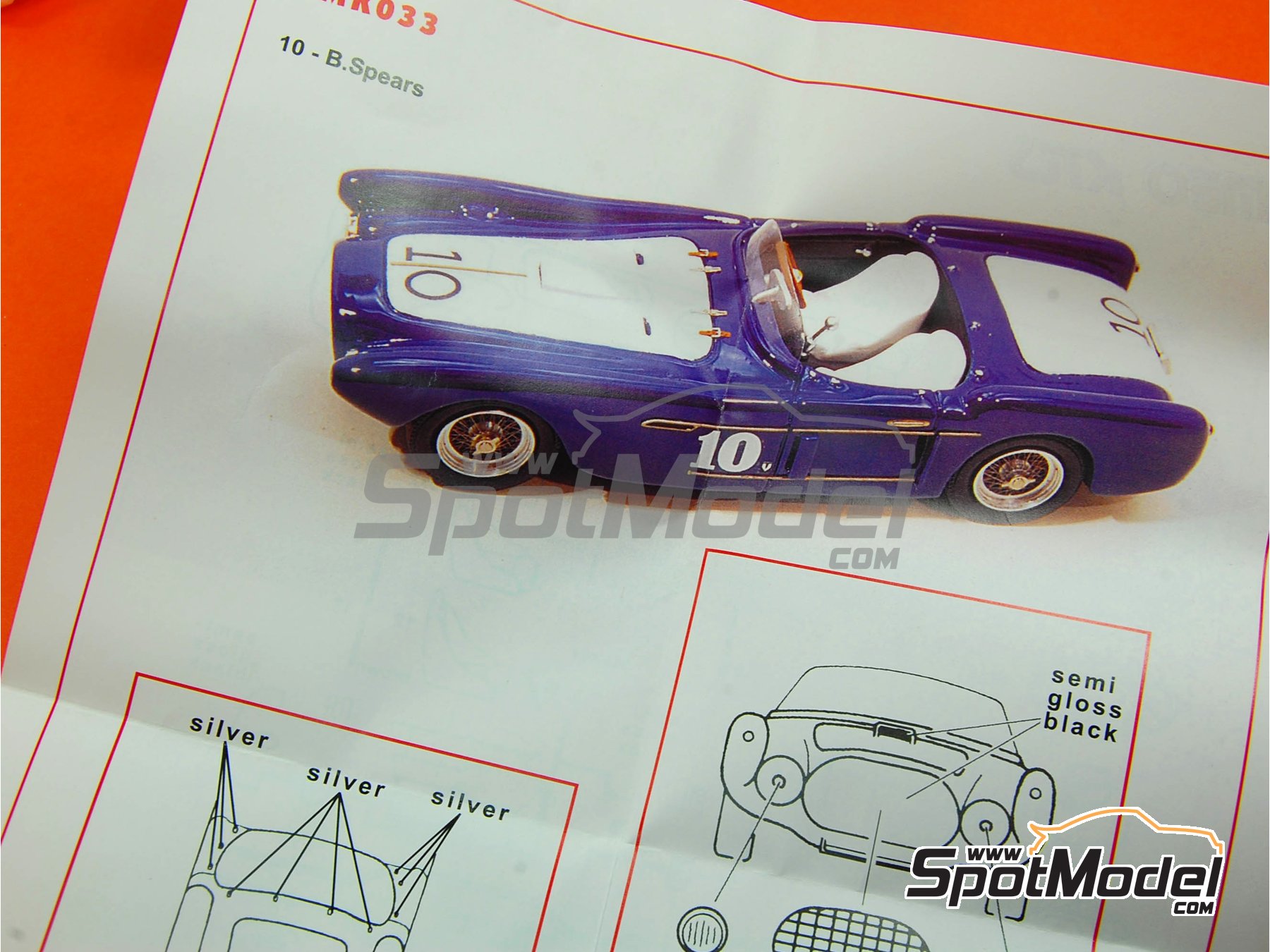 Image 5: Ferrari 340 Mexico Cabriolet -  1953 | Maqueta de coche en escala 1/43 fabricado por Tameo Kits (ref. TMK033)