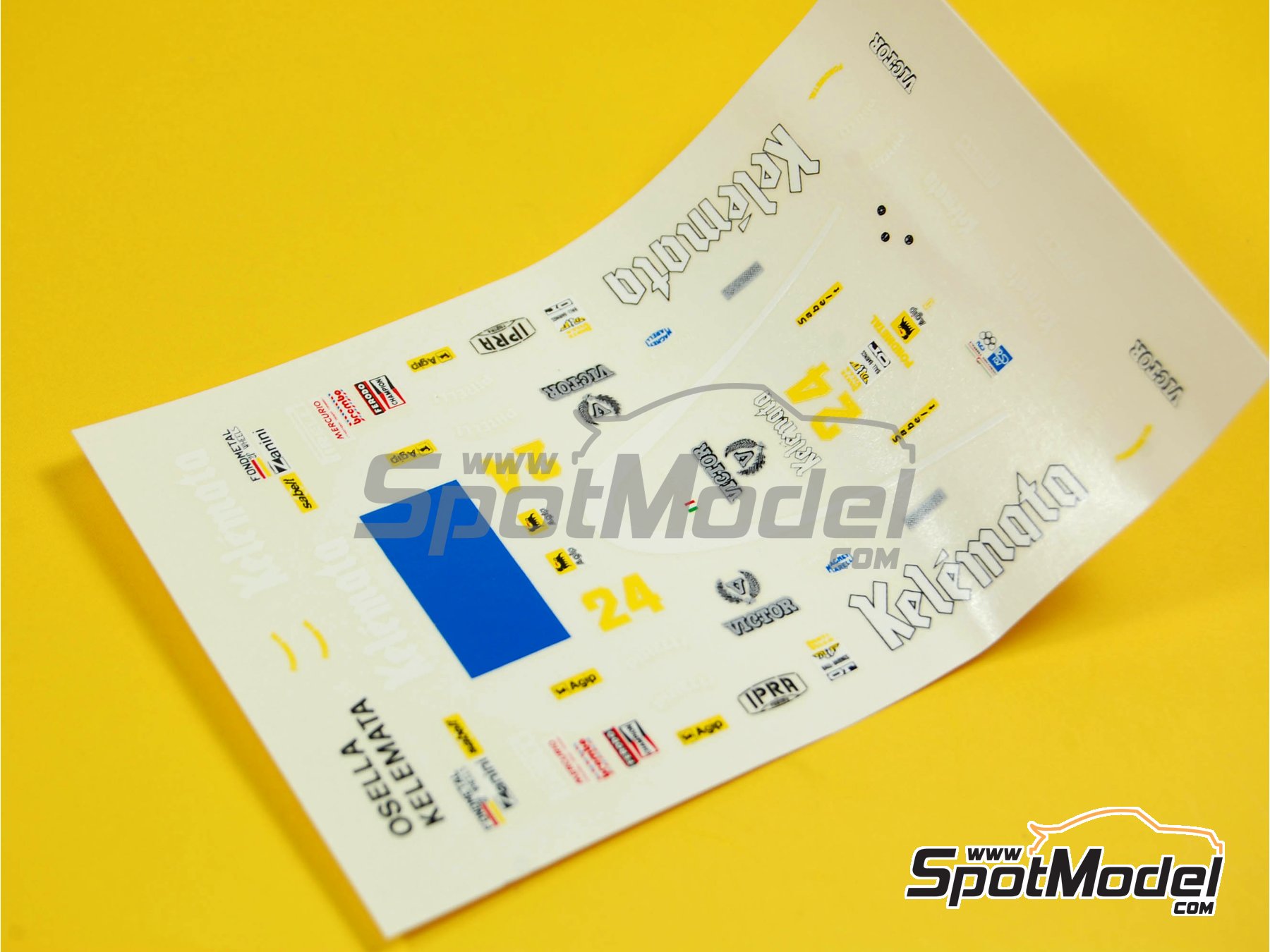 Image 4: Osella Alfa Romeo FA1/G sponsored by Kelemata - Monaco Formula 1 Grand Prix 1985 | Car scale model kit in 1/43 scale manufactured by Tameo Kits (ref.&nbsp;TMK048)