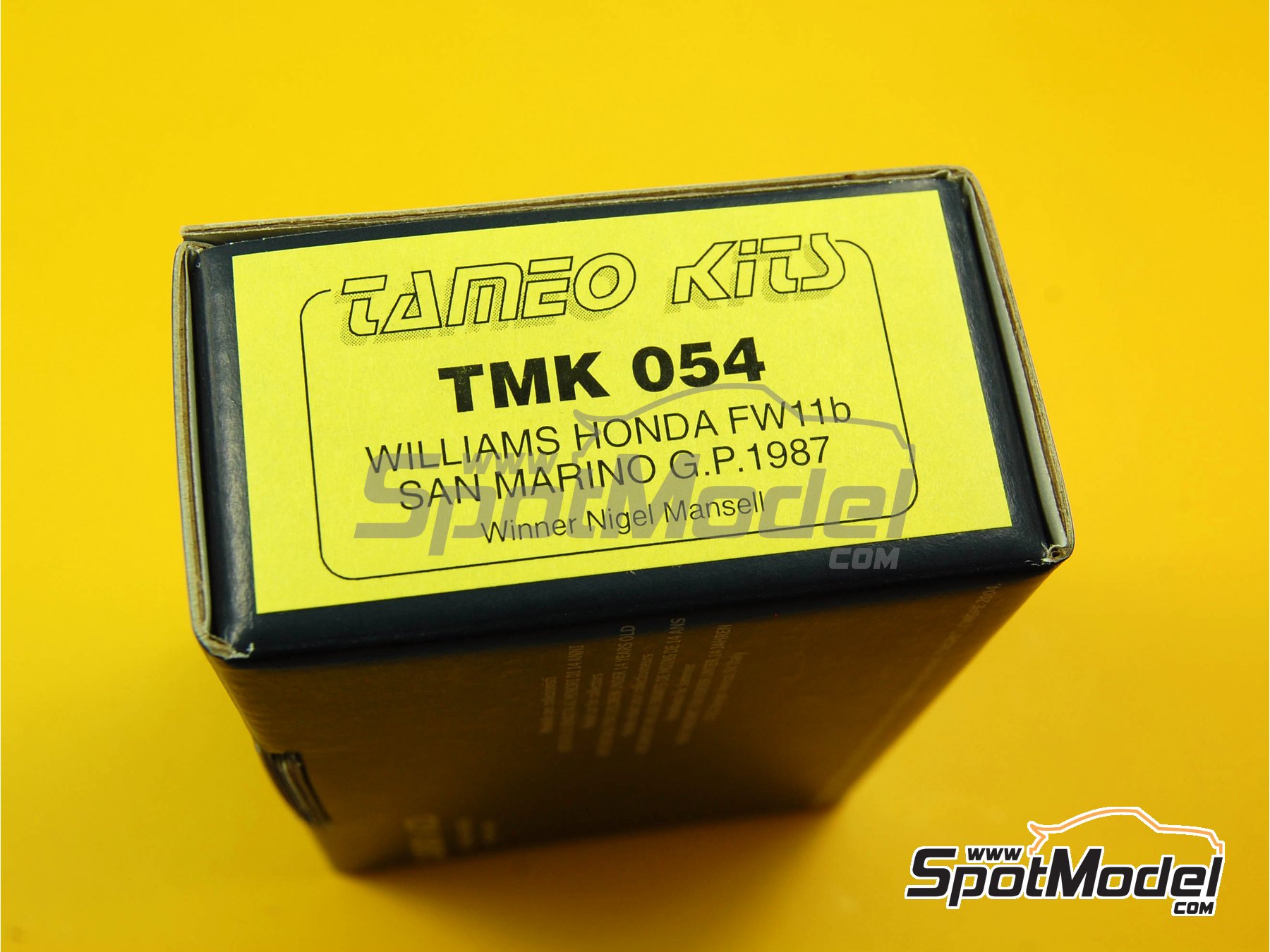 Image 1: Williams Honda FW11B Equipo Williams Grand Prix Engineering patrocinado por Canon - Gran Premio de Fórmula 1 de San Marino 1987 | Maqueta de coche en escala 1/43 fabricado por Tameo Kits (ref. TMK054)