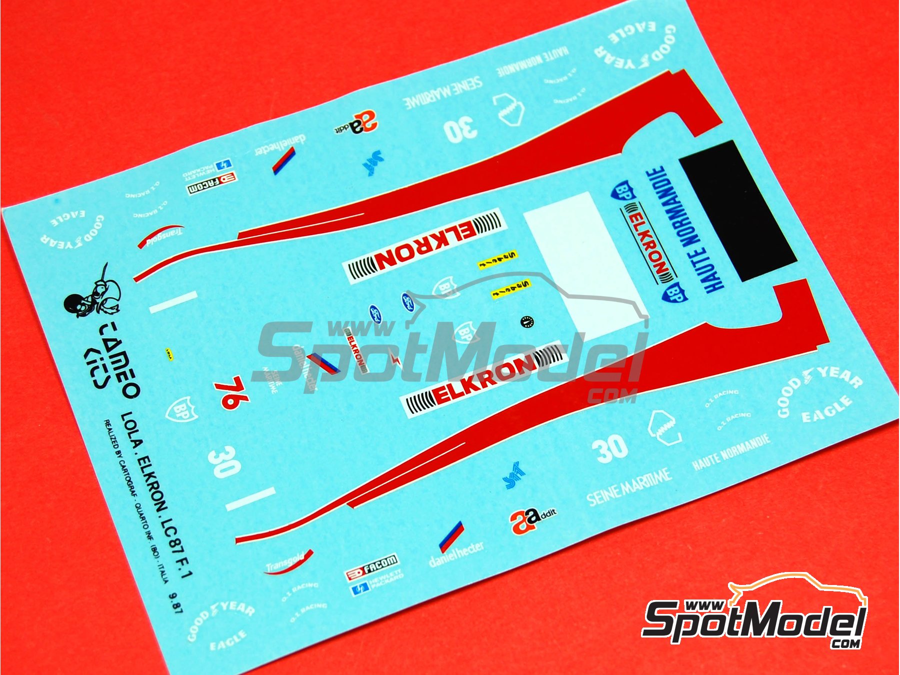 Image 2: Lola Cosworth Lc87 - Gran Premio de F&oacute;rmula 1 de San Marino 1987 | Maqueta de coche en escala&nbsp;1/43 fabricado por Tameo Kits (ref.&nbsp;TMK061)