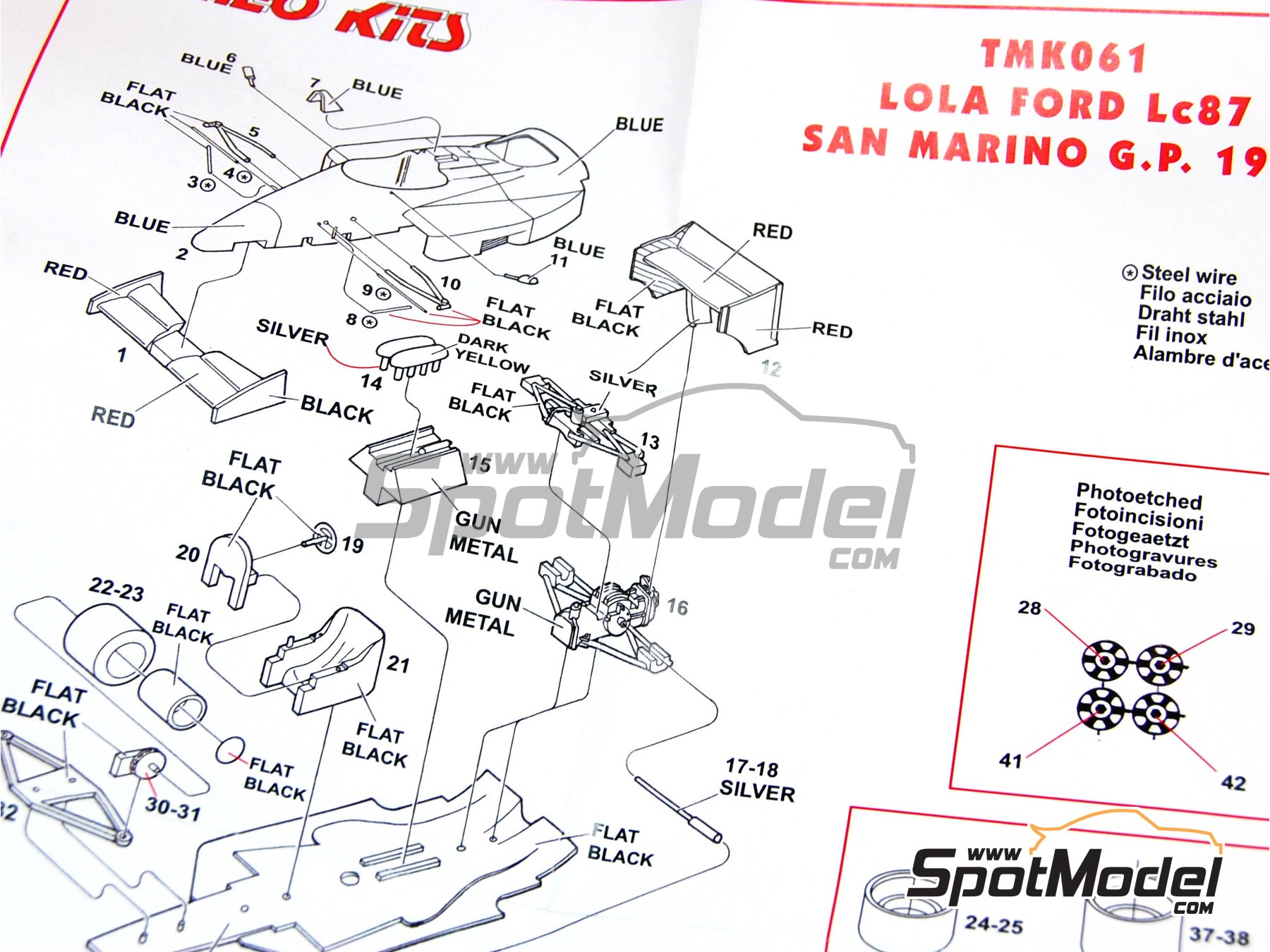 Image 3: Lola Cosworth Lc87 - Gran Premio de F&oacute;rmula 1 de San Marino 1987 | Maqueta de coche en escala&nbsp;1/43 fabricado por Tameo Kits (ref.&nbsp;TMK061)