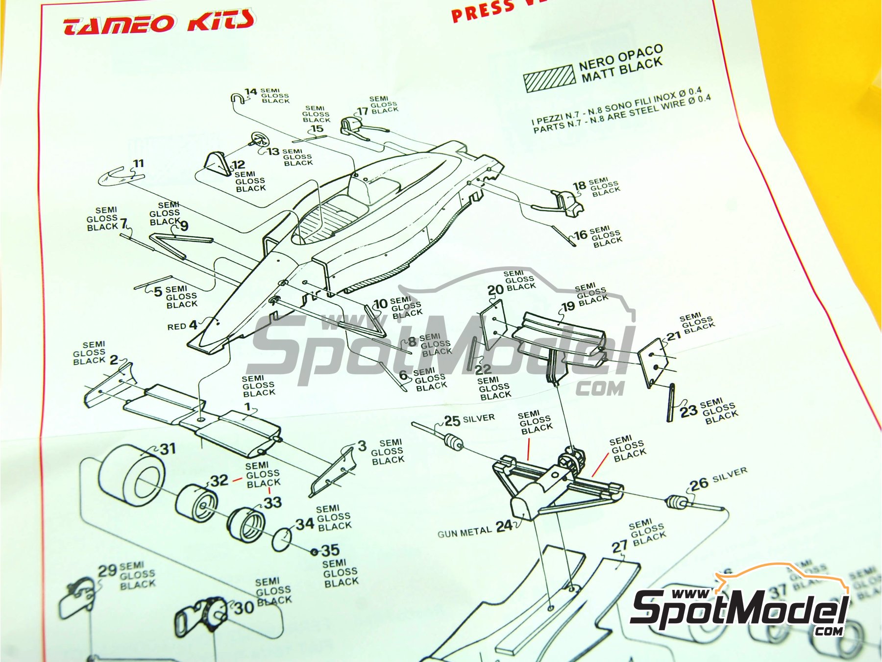 Image 1: Ferrari F1/89 640 Scuderia Ferrari Team sponsored by Marlboro - Press version 1988 | Car scale model kit in 1/43 scale manufactured by Tameo Kits (ref.&nbsp;TMK081)