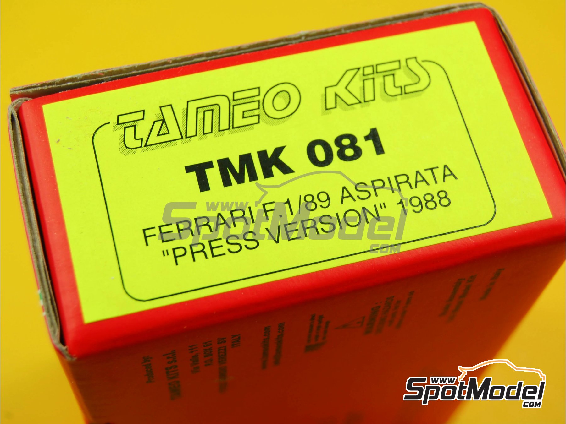 Image 7: Ferrari F1/89 640 Scuderia Ferrari Team sponsored by Marlboro - Press version 1988 | Car scale model kit in 1/43 scale manufactured by Tameo Kits (ref.&nbsp;TMK081)