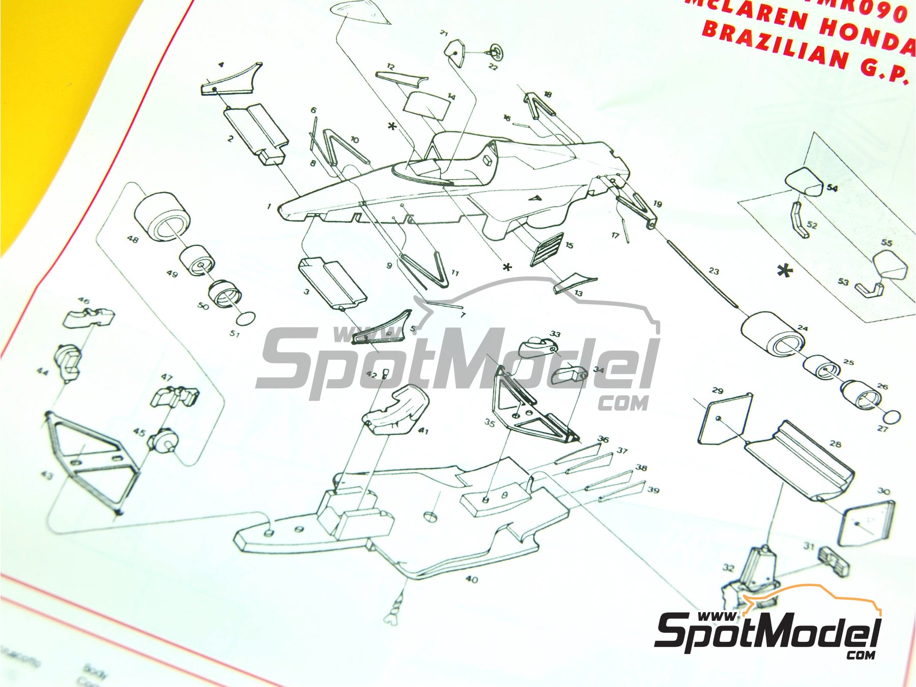Image 3: McLaren Honda MP4/5 Equipo McLaren Racing Limited patrocinado por Marlboro - Gran Premio de F&oacute;rmula 1 de Brasil 1989 | Maqueta de coche en escala&nbsp;1/43 fabricado por Tameo Kits (ref.&nbsp;TMK090)