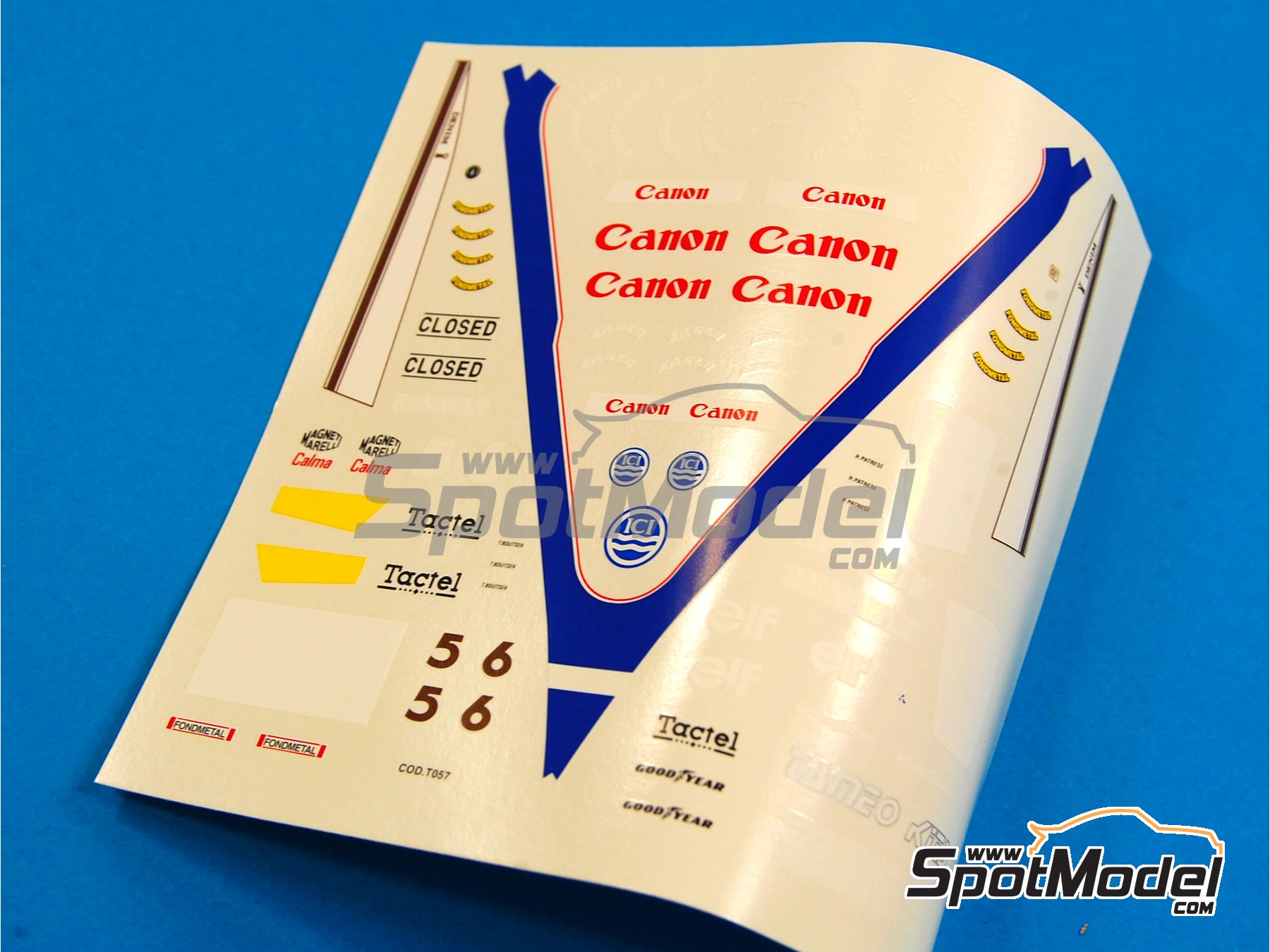 Tameo Kits TMK094: Car scale model kit 1/43 scale - Williams 