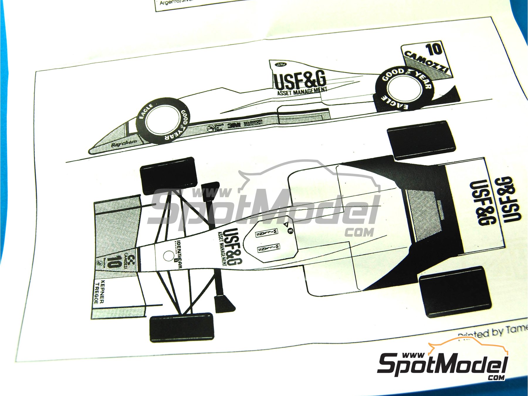 Image 2: Arrows Ford A11 Equipo Arrows Grand Prix International patrocinado por USF&G - Gran Premio de Formula 1 de M&oacute;naco 1989 | Maqueta de coche en escala&nbsp;1/43 fabricado por Tameo Kits (ref.&nbsp;TMK100)