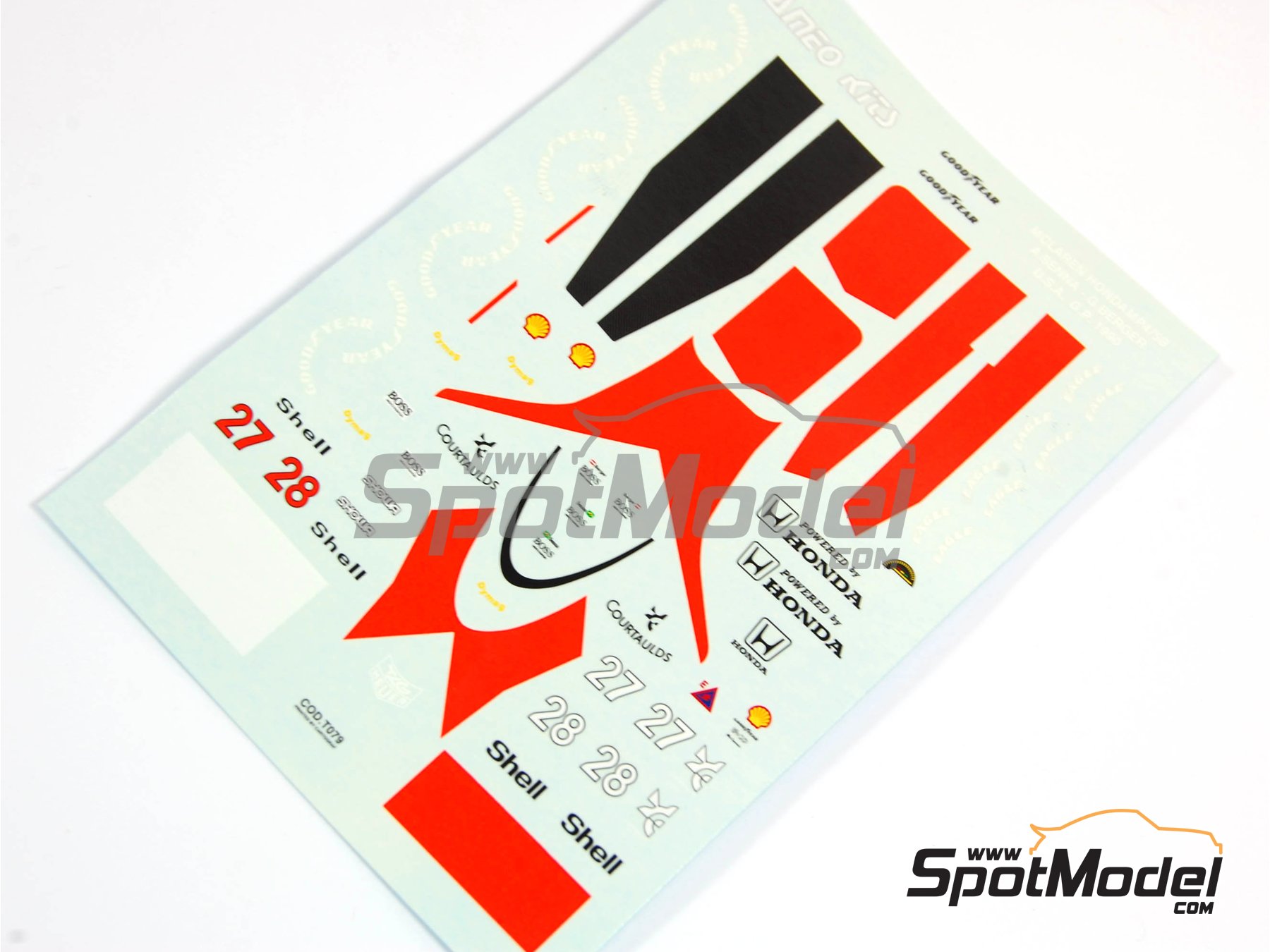 Image 3: McLaren Honda MP4/5B Equipo McLaren Racing Limited patrocinado por Marlboro - Gran Premio de Fórmula 1 de los Estados Unidos de América 1990 | Maqueta de coche en escala 1/43 fabricado por Tameo Kits (ref. TMK117)