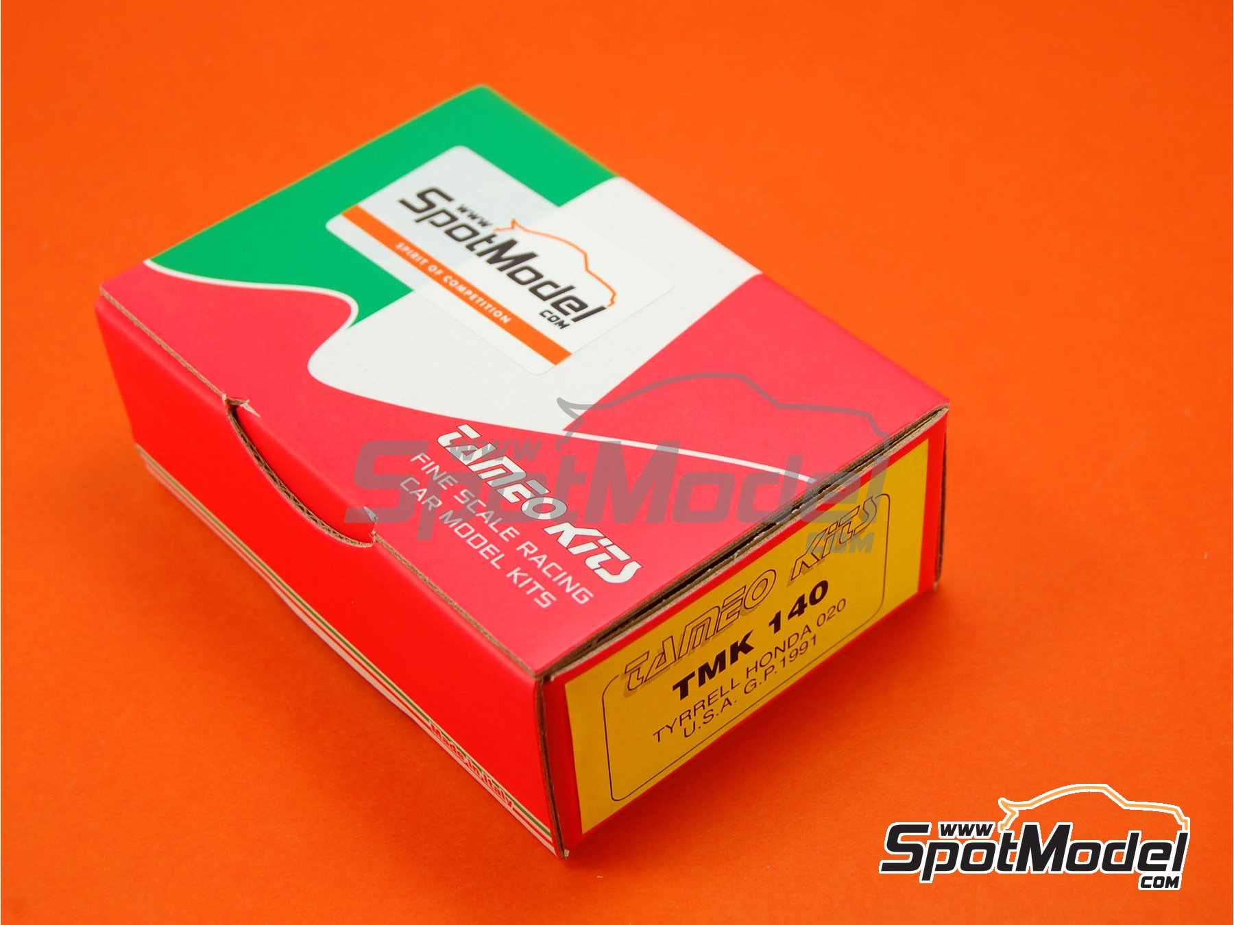 Image 1: Tyrrell Honda 020 Equipo Tyrrell Racing patrocinado por Braun Epson - Gran Premio de F&oacute;rmula 1 de los Estados Unidos de Am&eacute;rica 1991 | Maqueta de coche en escala&nbsp;1/43 fabricado por Tameo Kits (ref.&nbsp;TMK140)